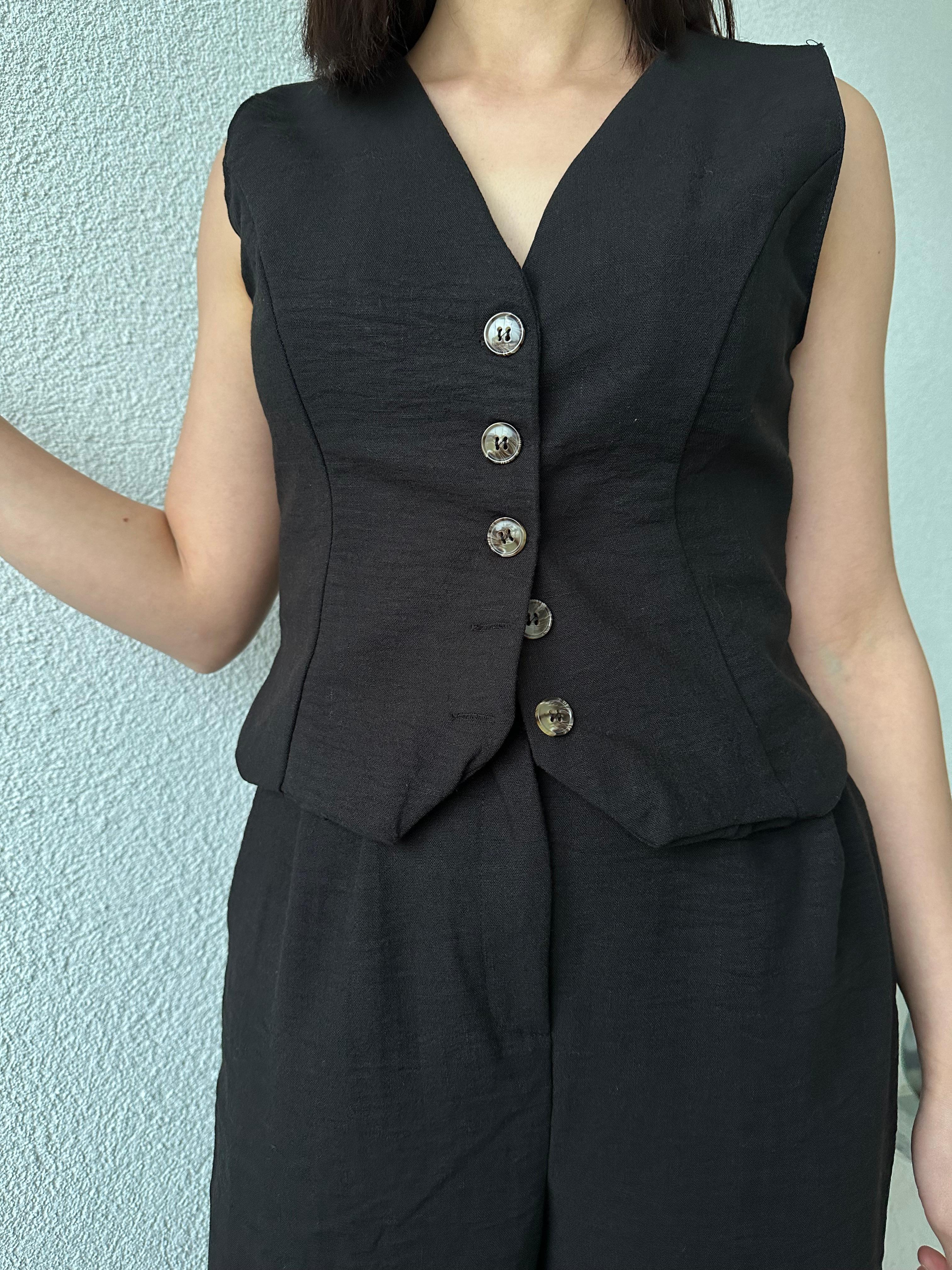 LINEN VEST SUIT