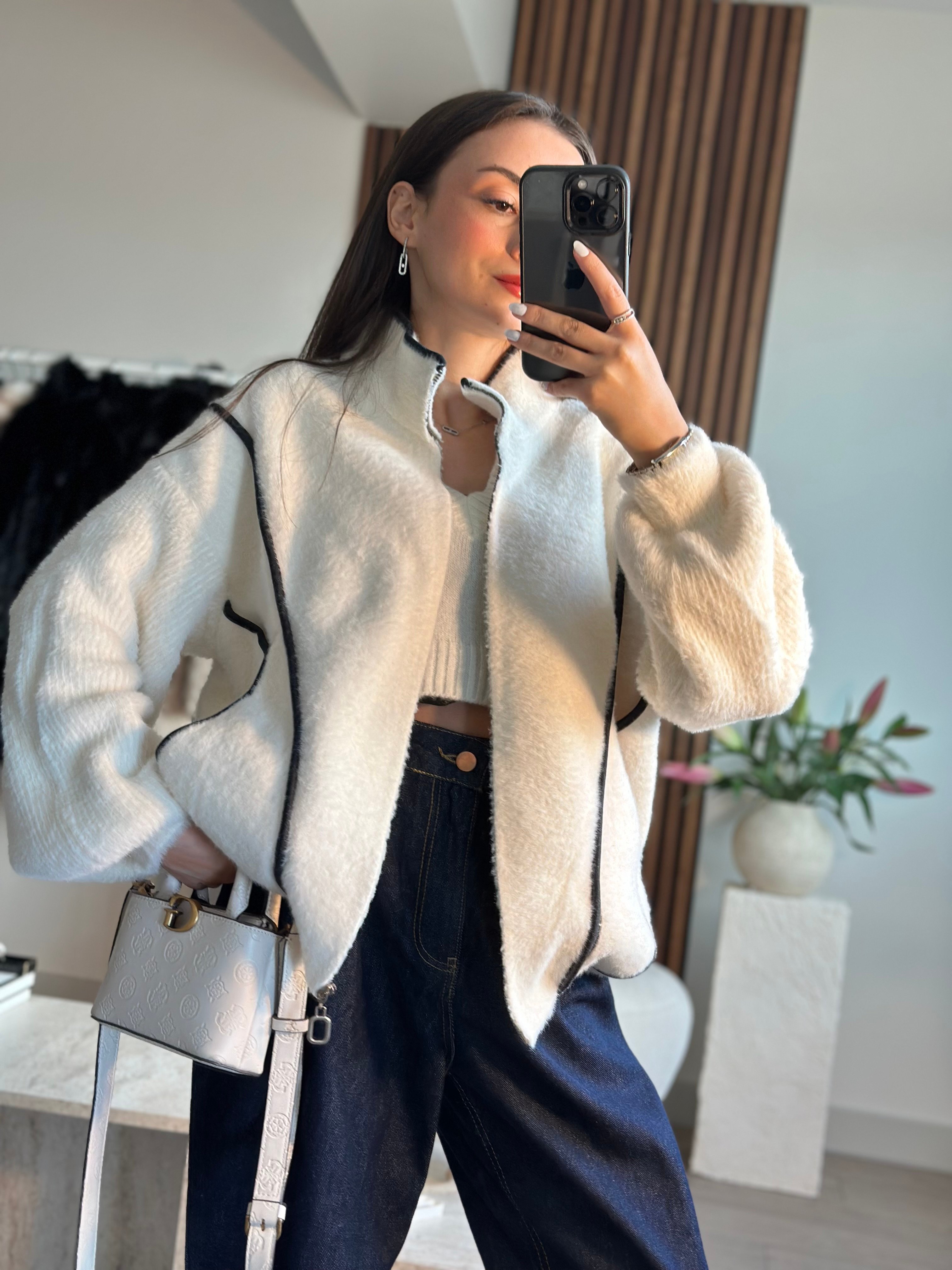 ANGORA FERMUARLIYUMUŞAK CEKET