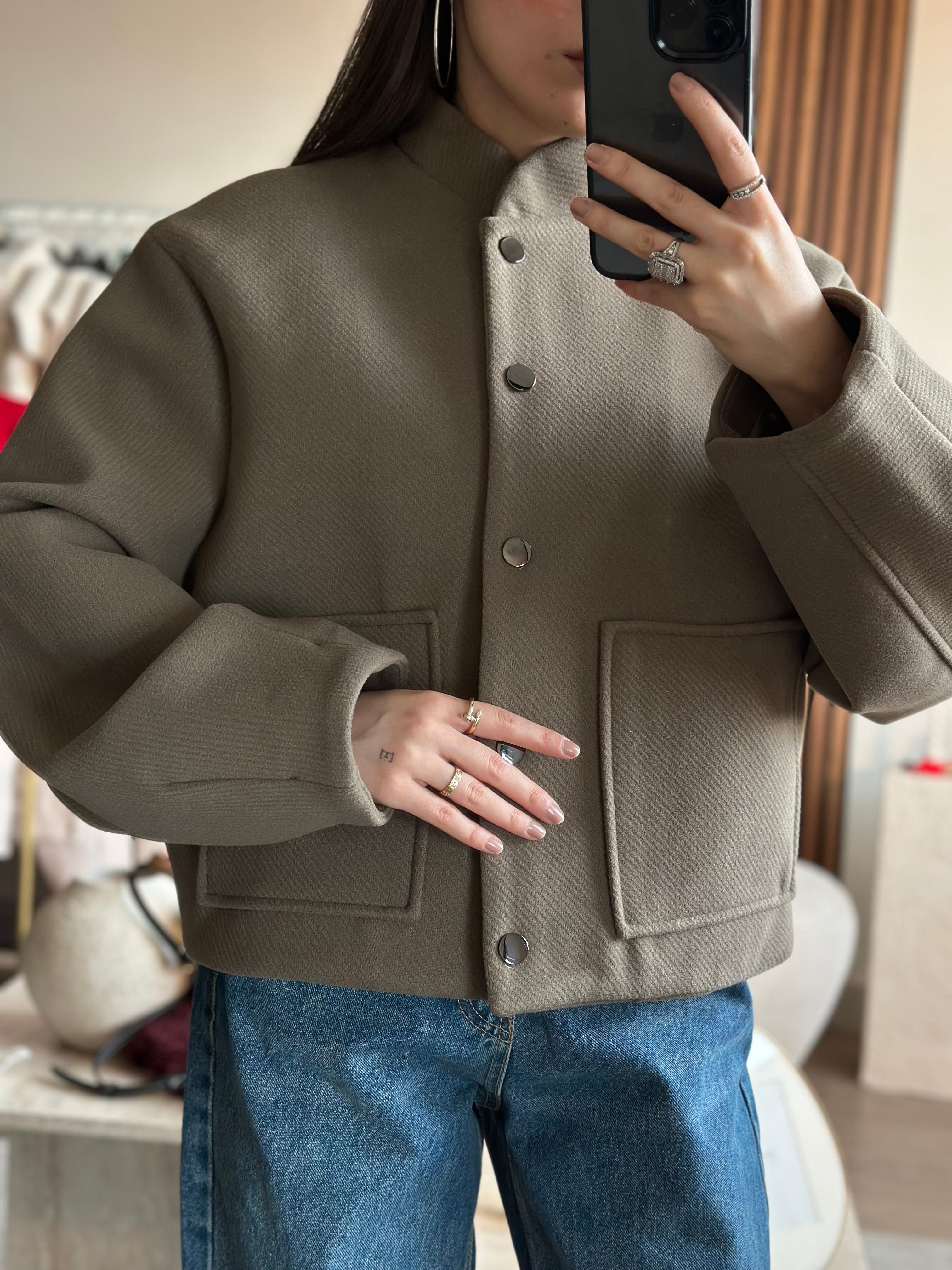 HAKİ PREMIUM CEPLİ BOMBER CEKET