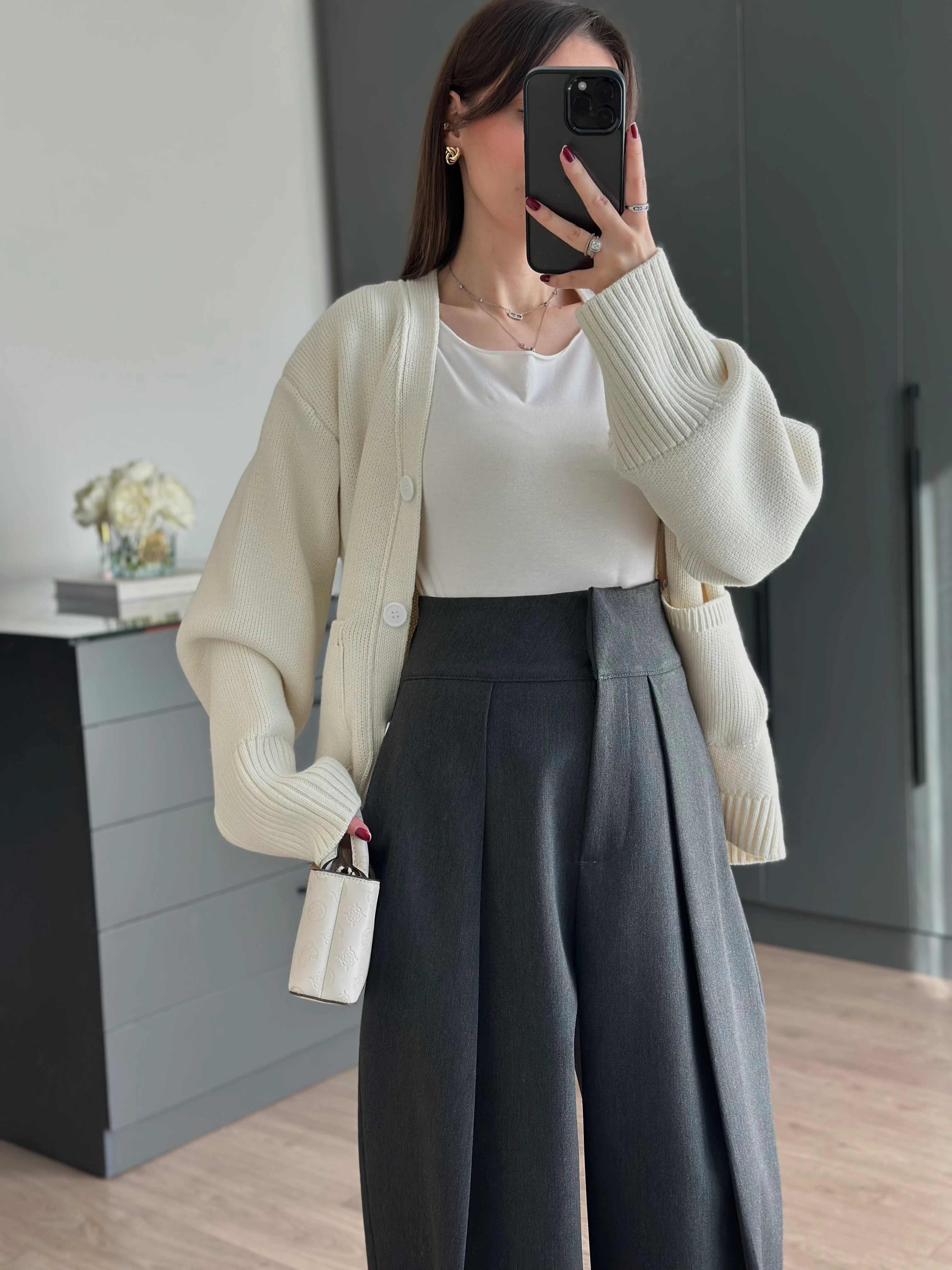 PİLİLİ BALON GRİ PANTOLON