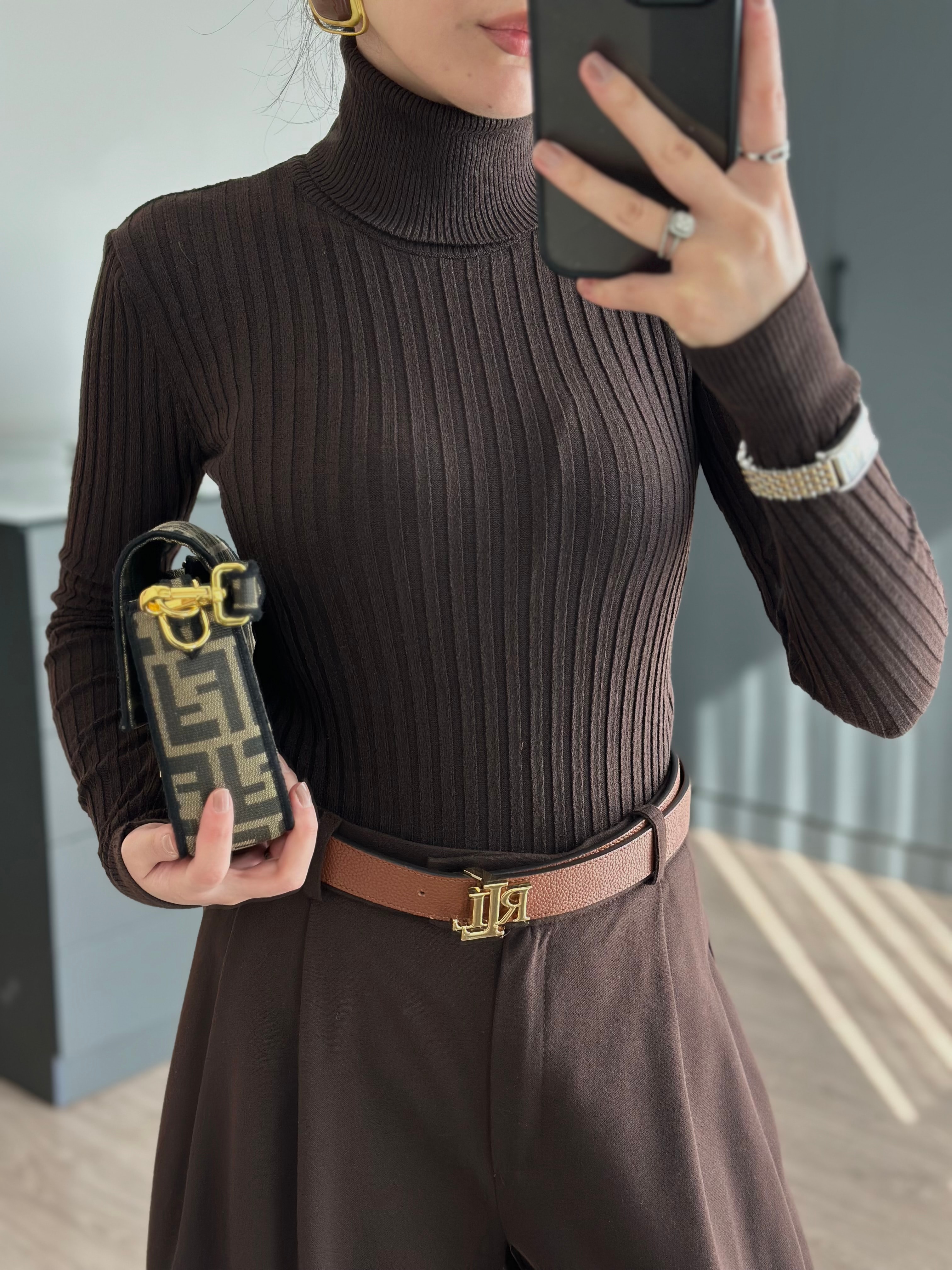 FİTİLLİ BOĞAZLI TRİKO ACI KAHVE KAZAK 