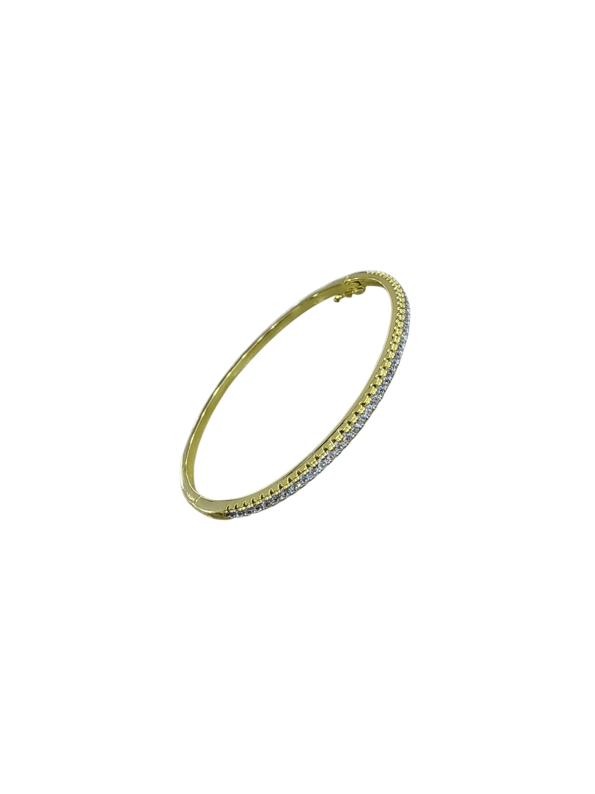 Gold Silver Zirkon Taşlı Bileklik