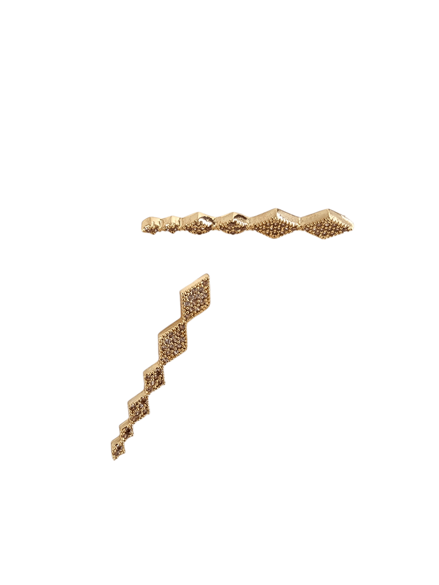 Gold Sabit Sarkıt Küpe
