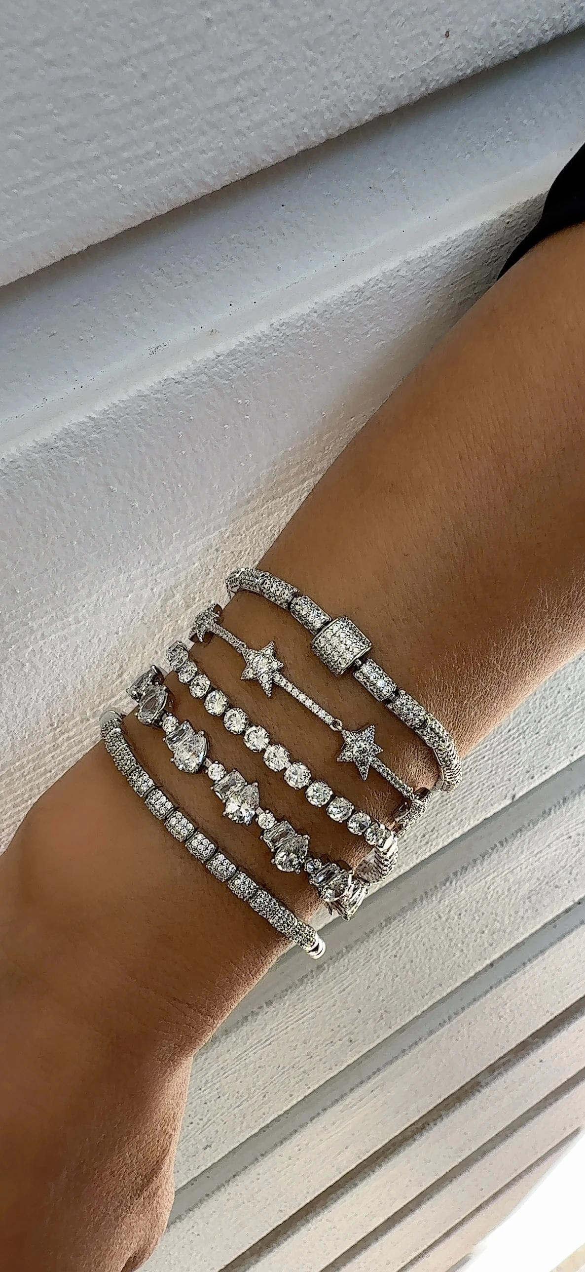 Silver Premium Seri Zirkon Taşlı Yıldız Bileklik