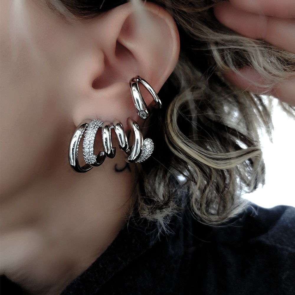 Allure Silver Küpe Kombini