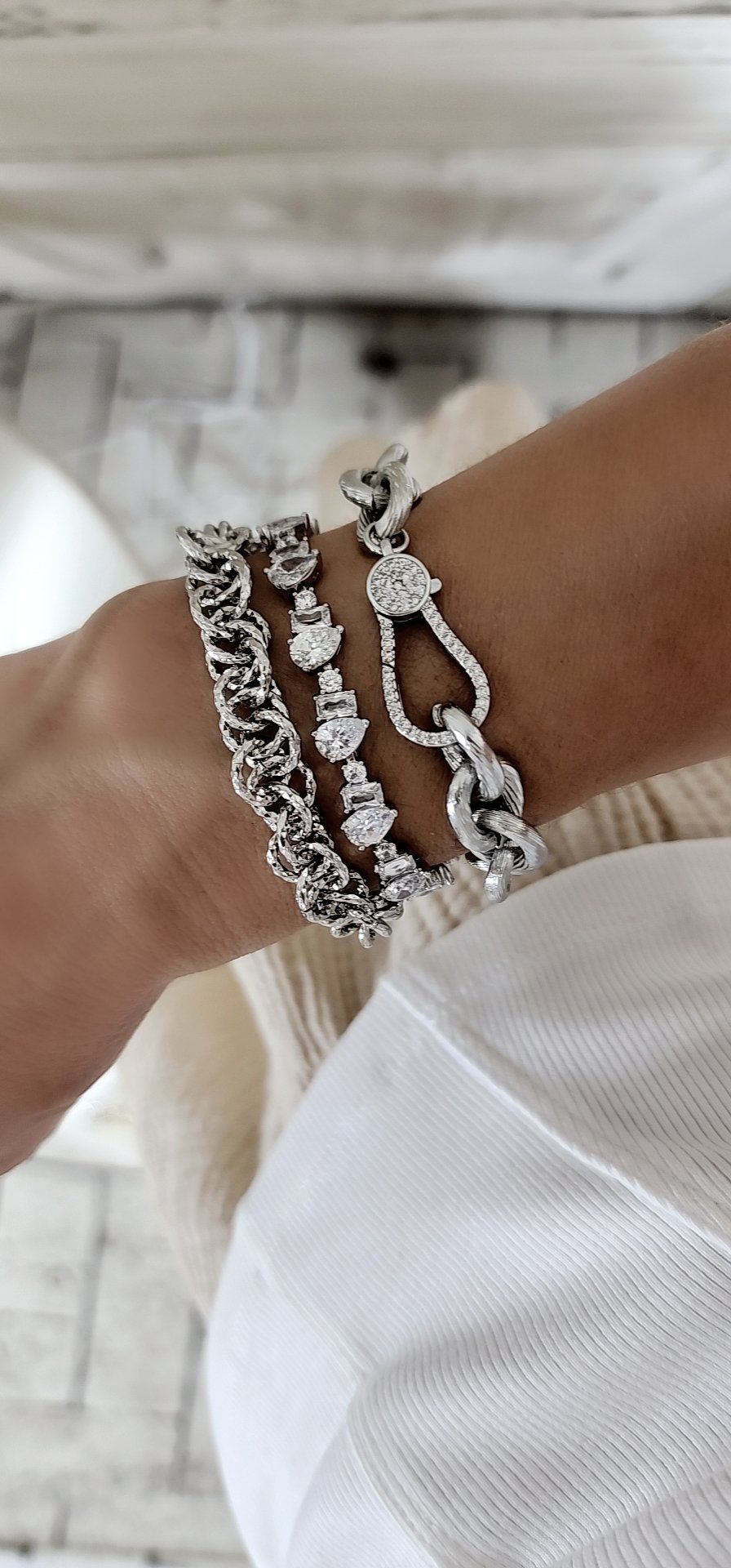 Silver Premium Seri Lazer Kesim Halka Bileklik