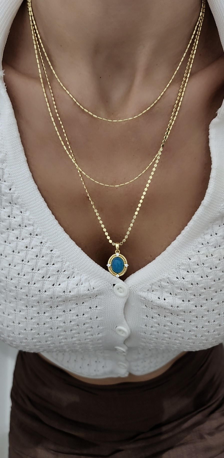 Gold Premium Seri Parlak 98cm Zincir Kolye