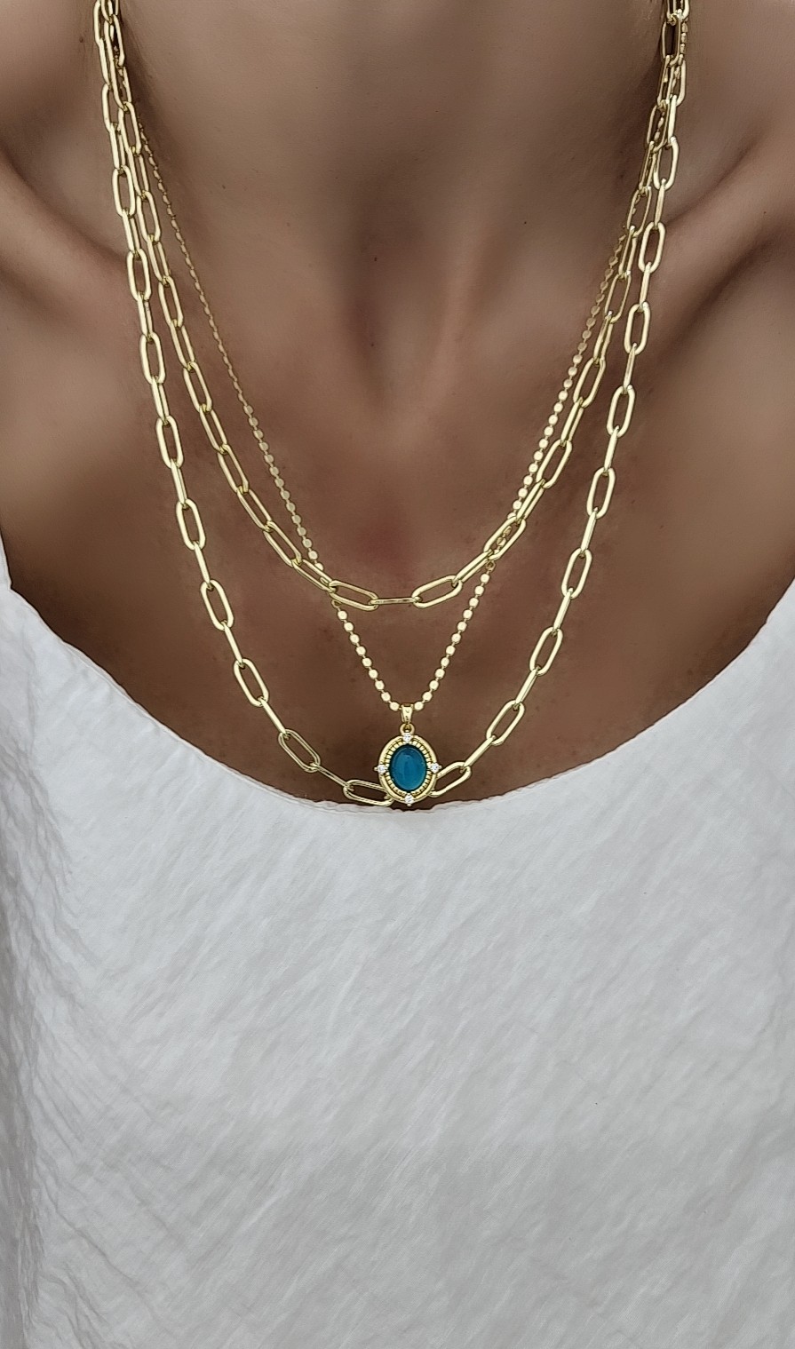 Gold Premium Seri 50cm Ataş Kolye