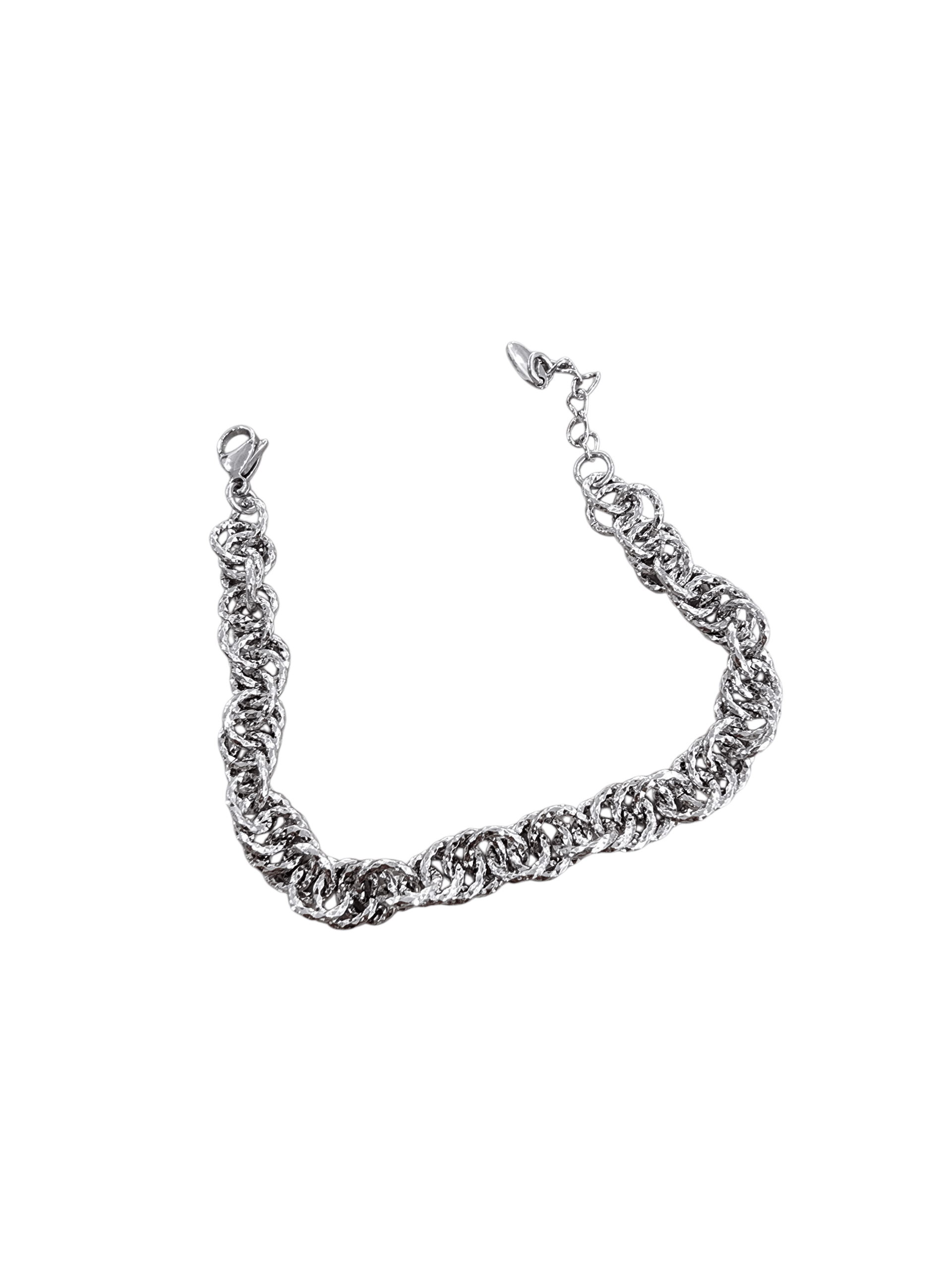 Silver Premium Seri Lazer Kesim Halka Bileklik