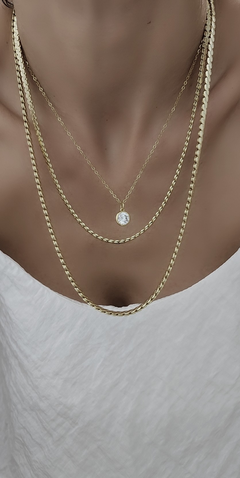 Solitaire Kolye Kombin 