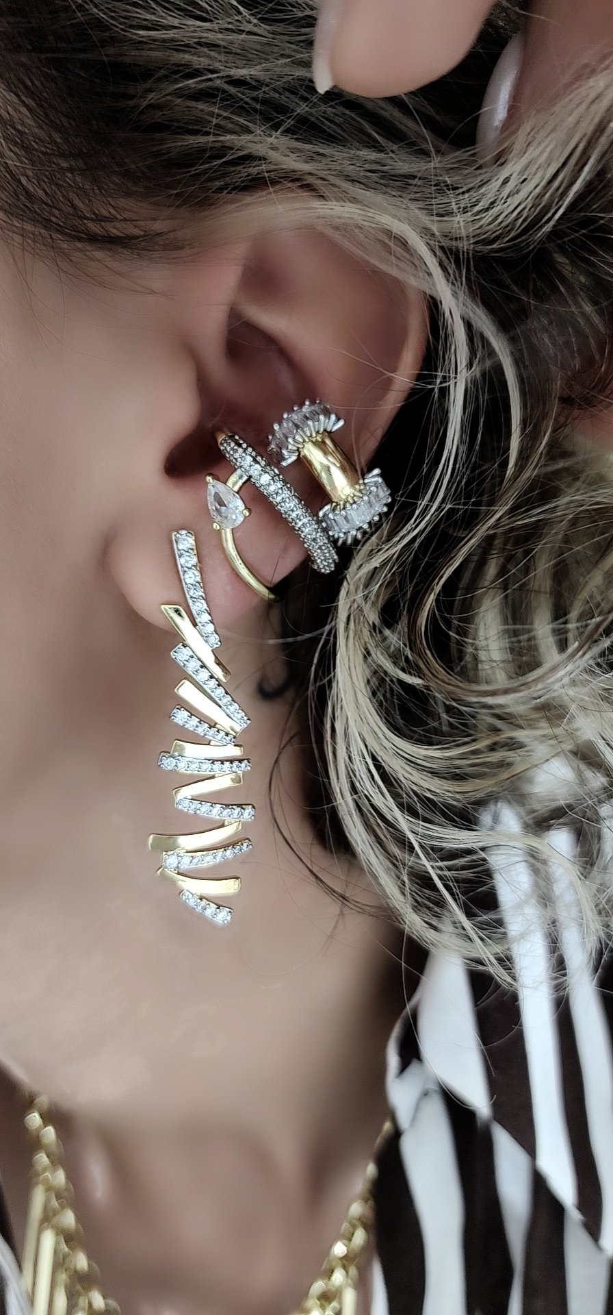 Zigzag Küpe Kombin 