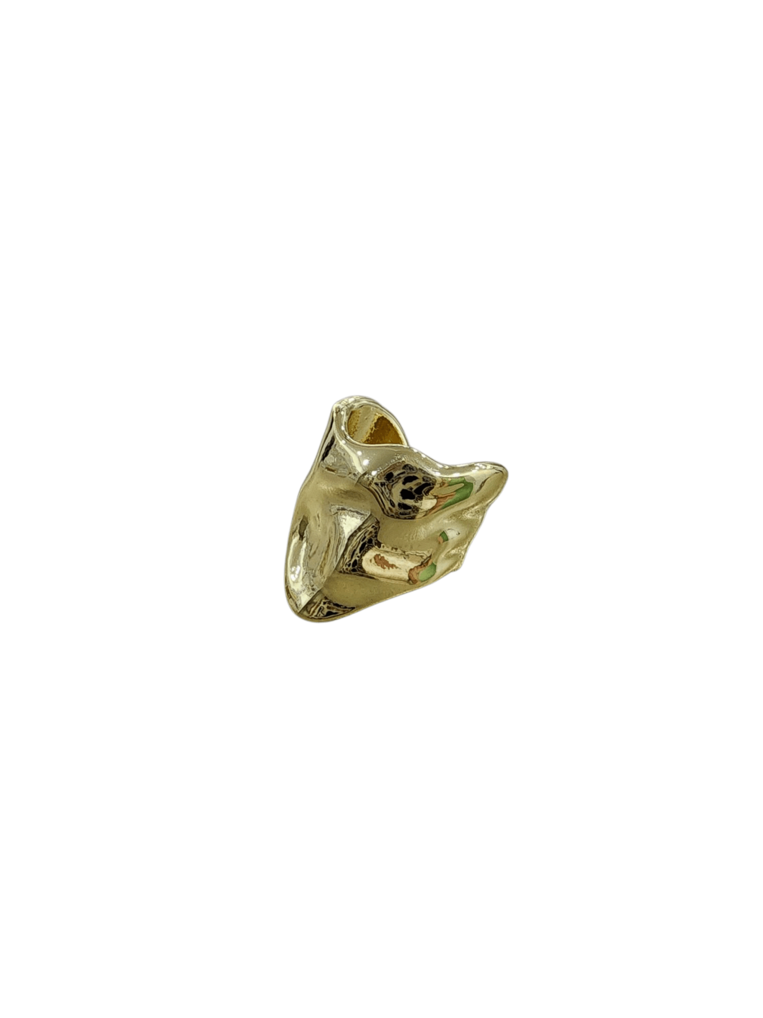 Gold Plaka Sıkıştırmalı Kıkırdak Küpe