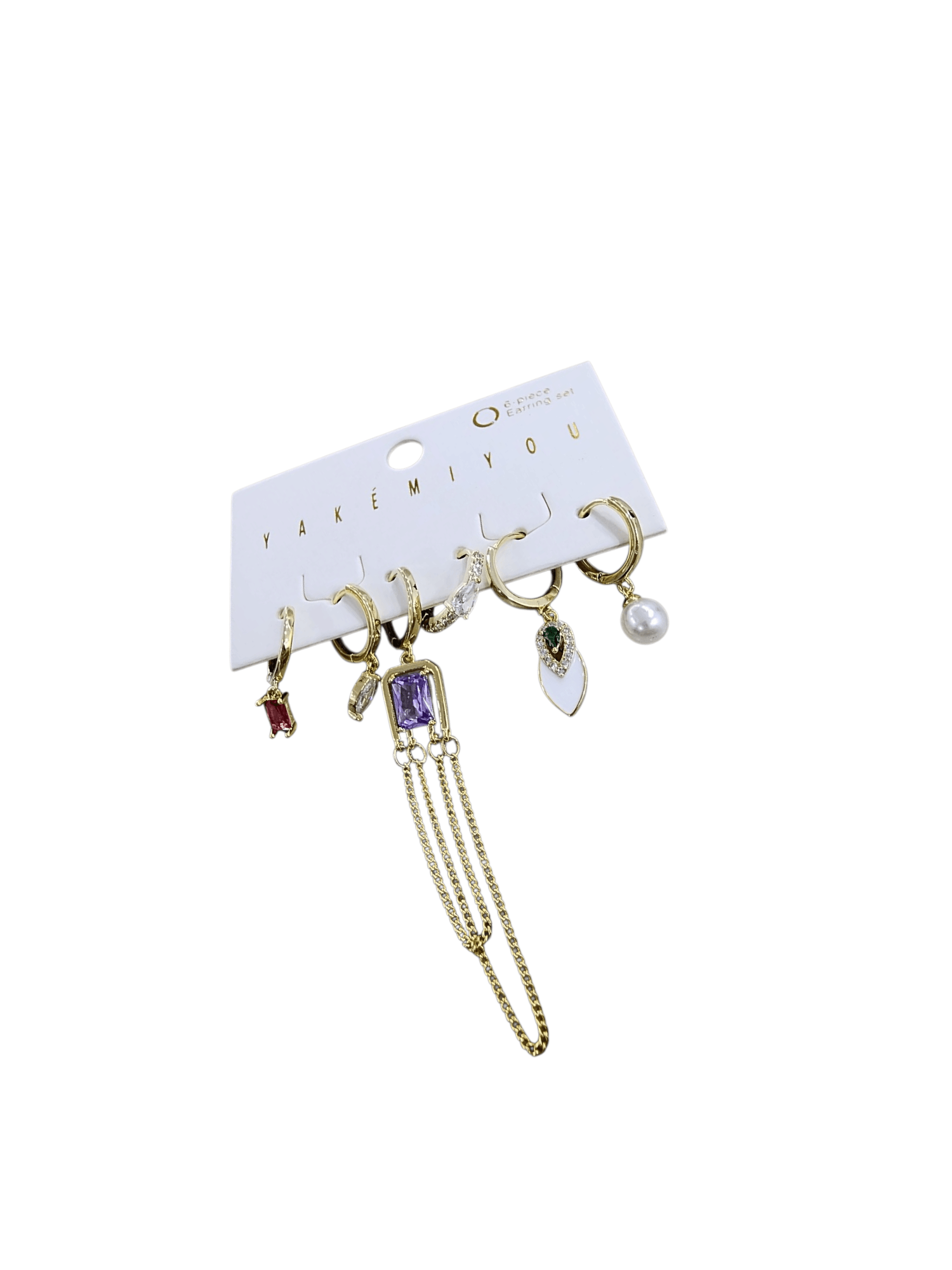 Gold Altılı Set Küpe 