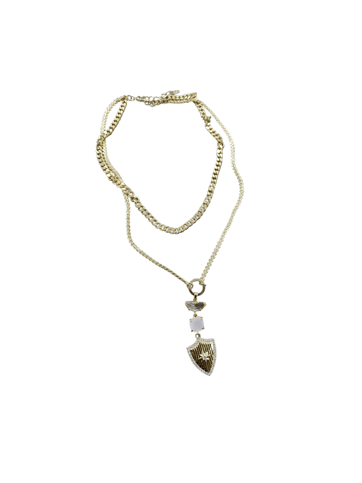 Gold Chain Double Kolye