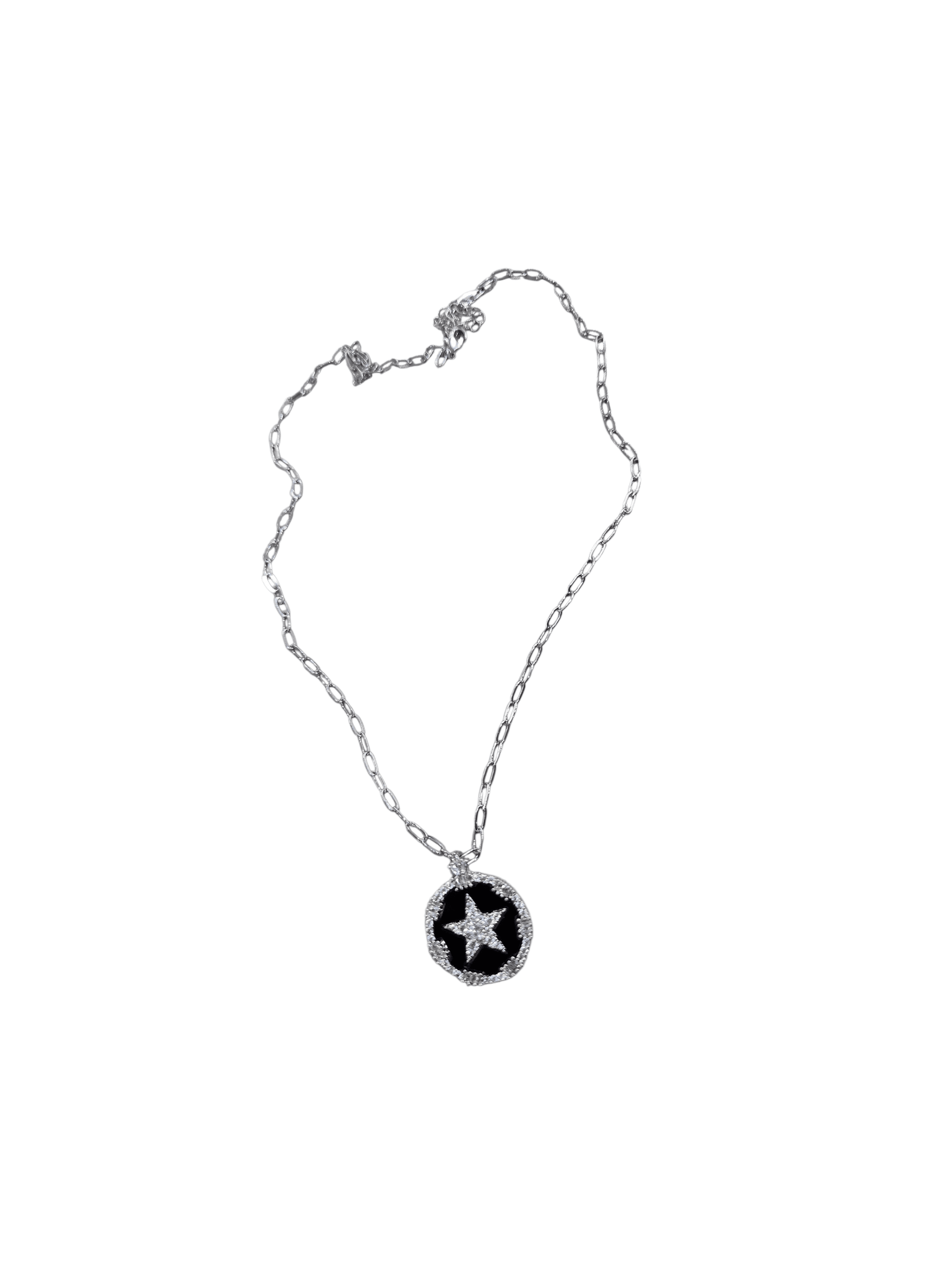 Silver Ataş Zincir Star Kolye