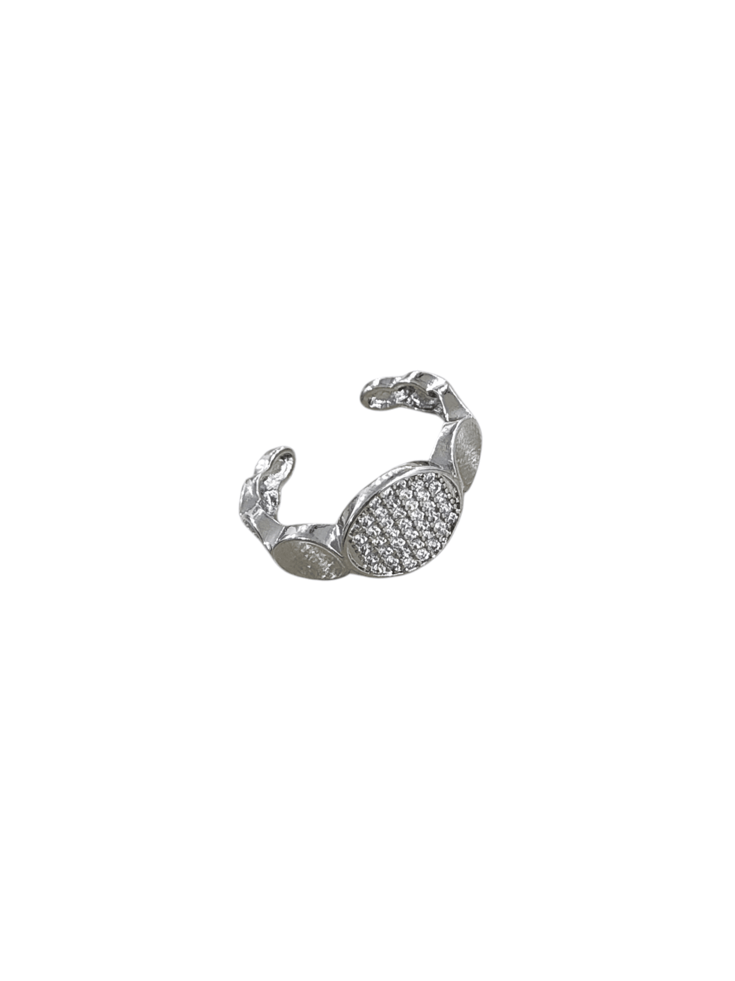 Silver Taşlı Petek Yüzük