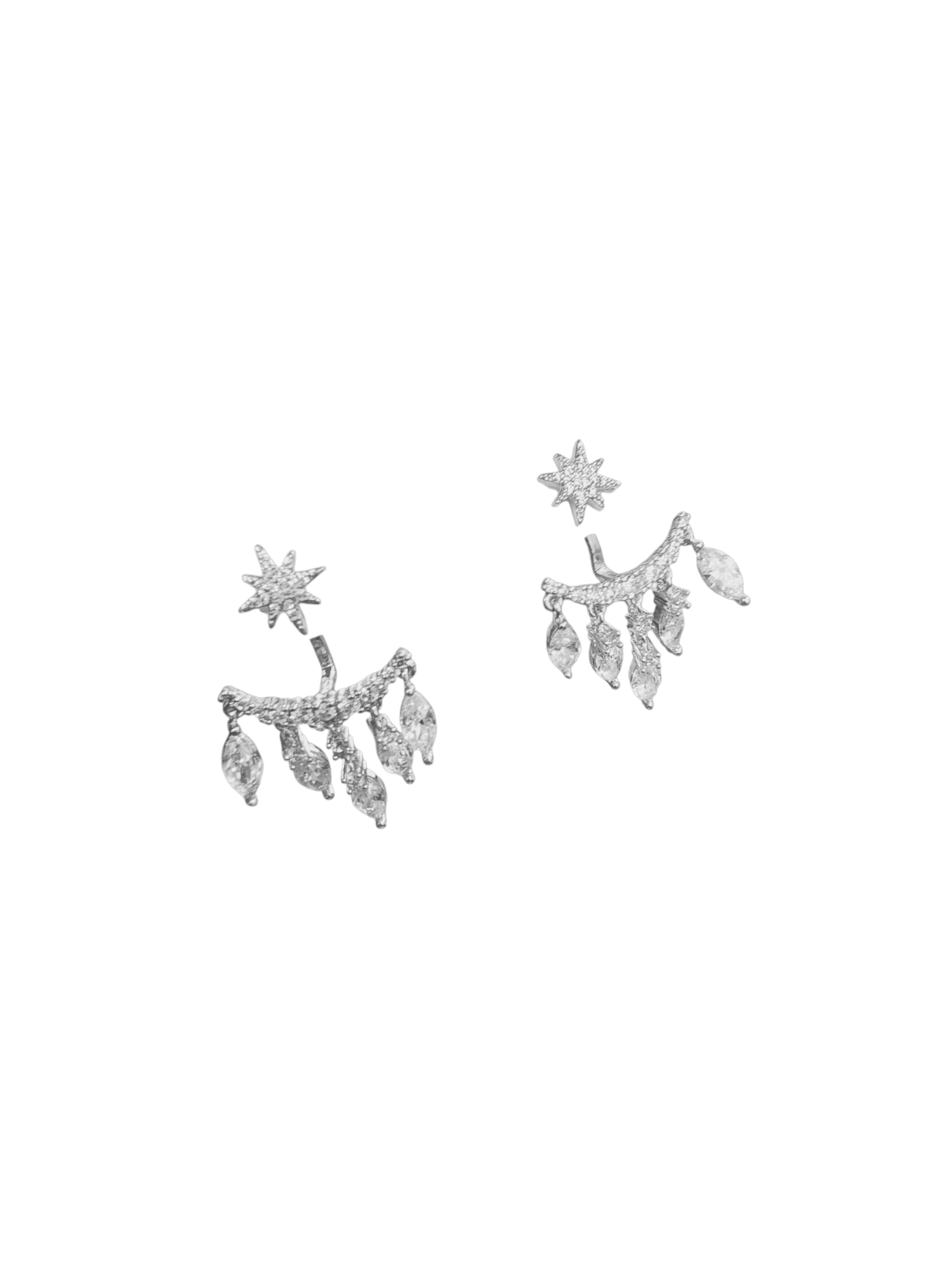 Silver Damla Sallantılı Küpe 