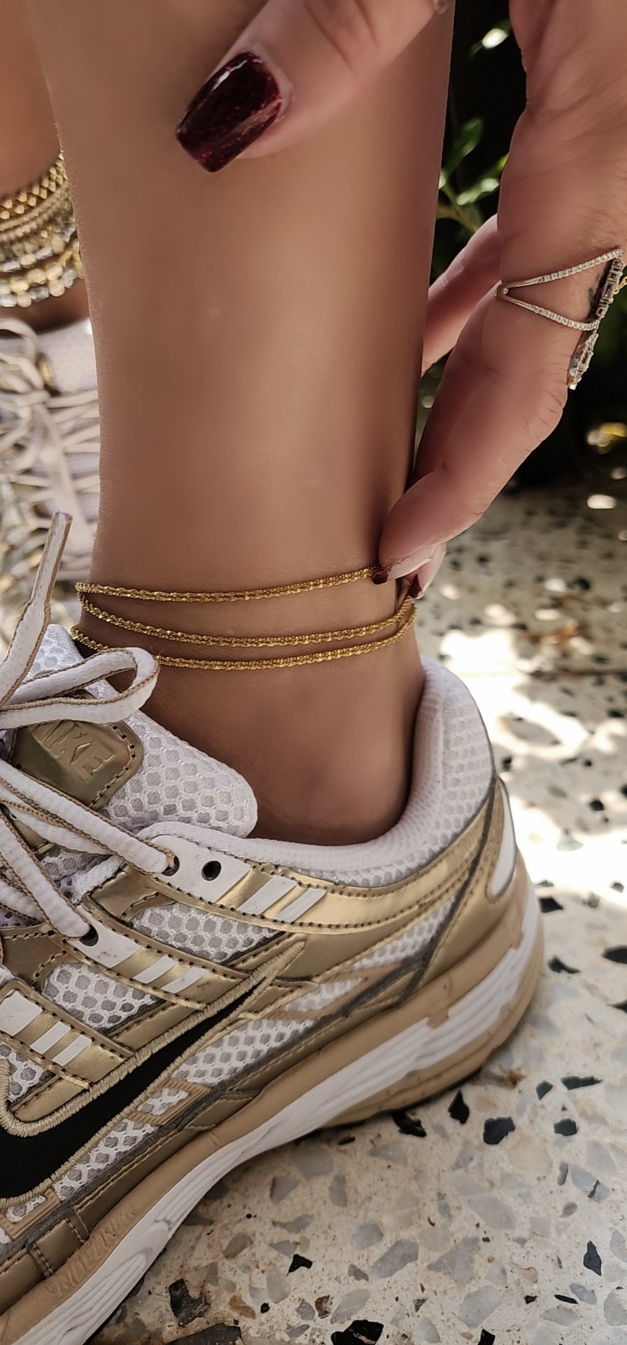Çelik Gold Lazer Kesim TakÇık Halhal 