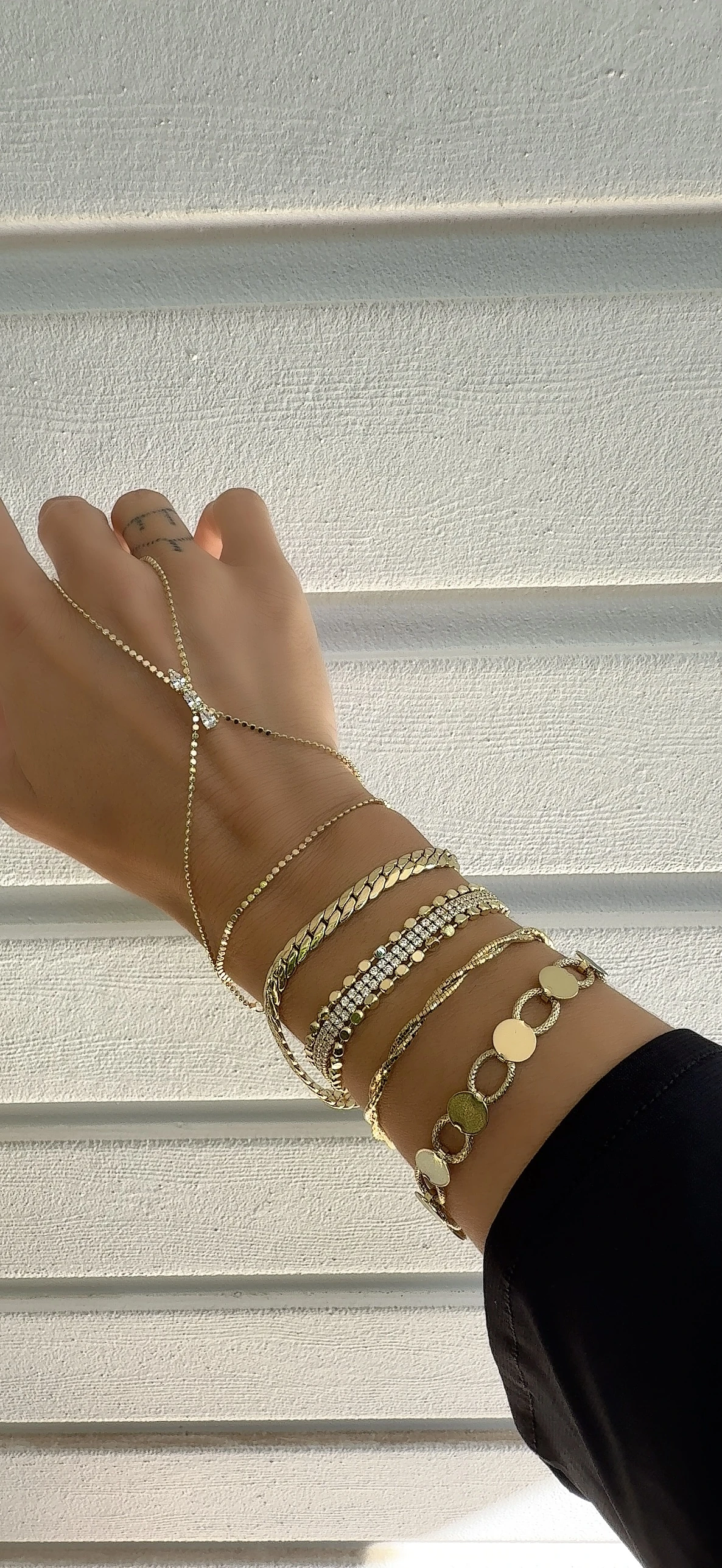 Gold Premium Seri Lazer Kesim Örgü Tel Bileklik