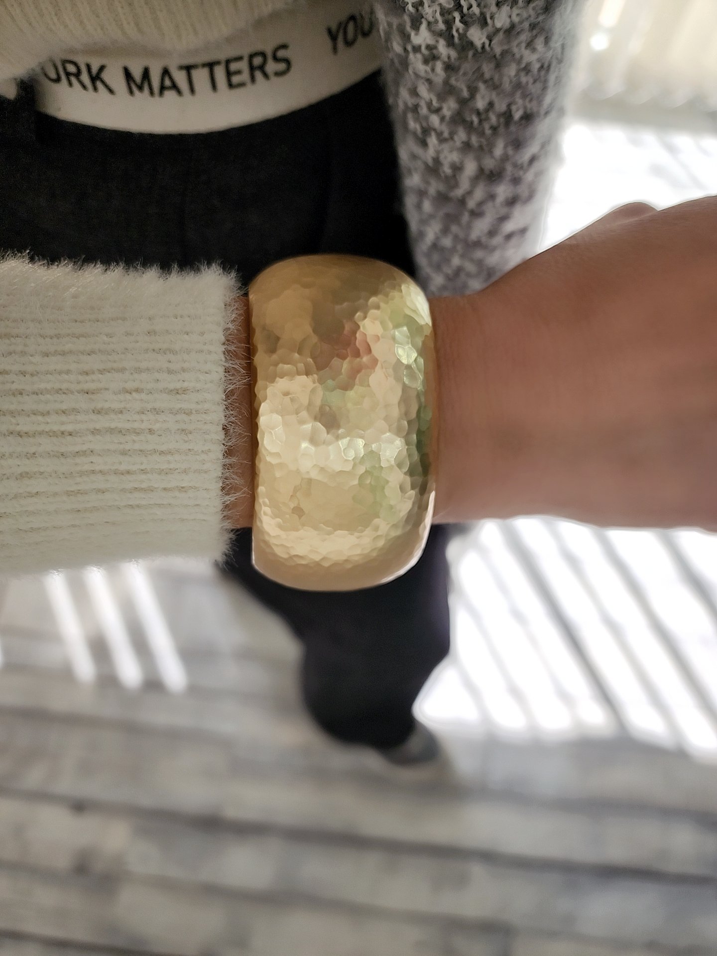Bakır Gold Görünümlü Mat Bileklik
