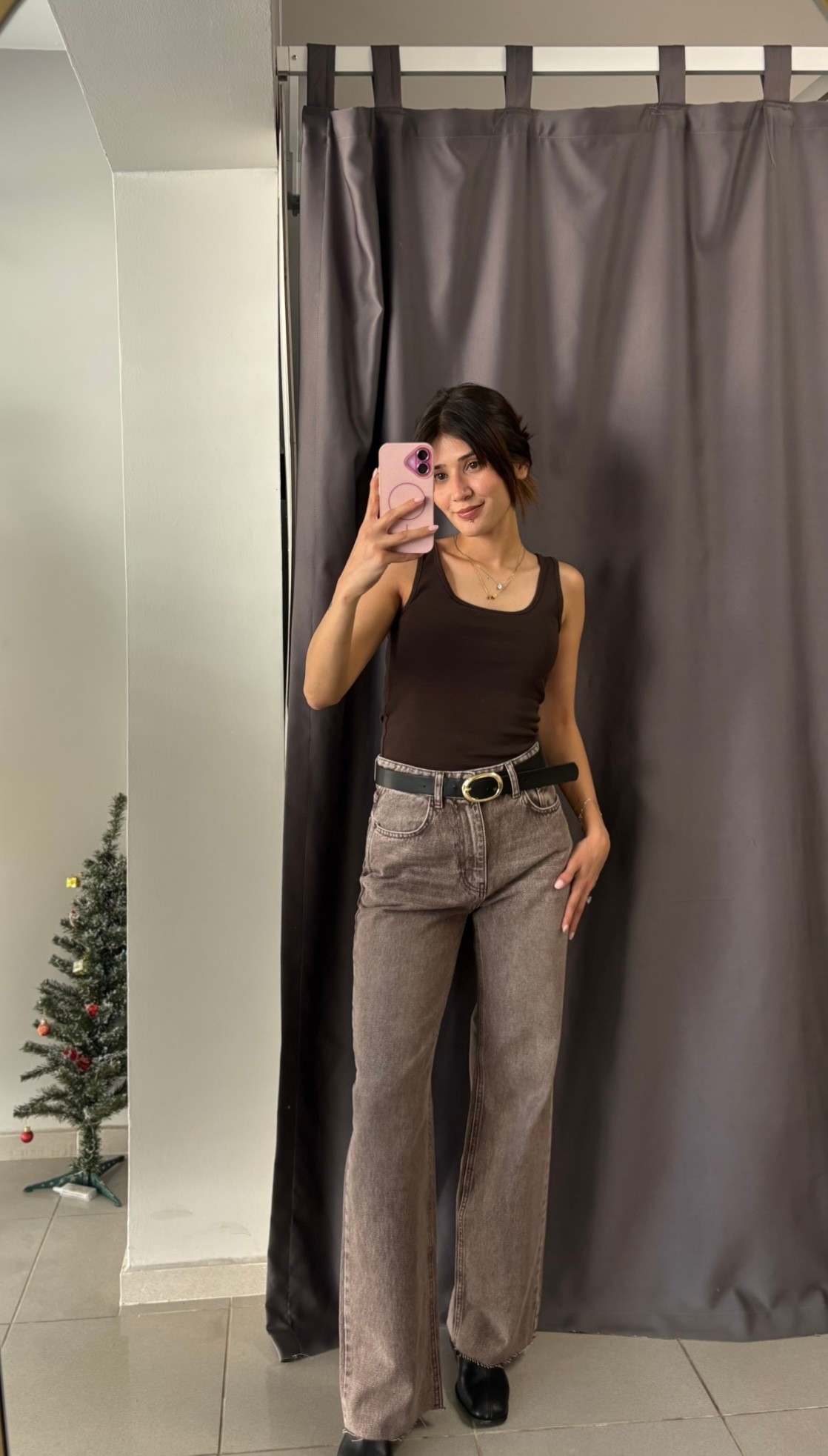WIDE LEG JEAN (KAHVE)