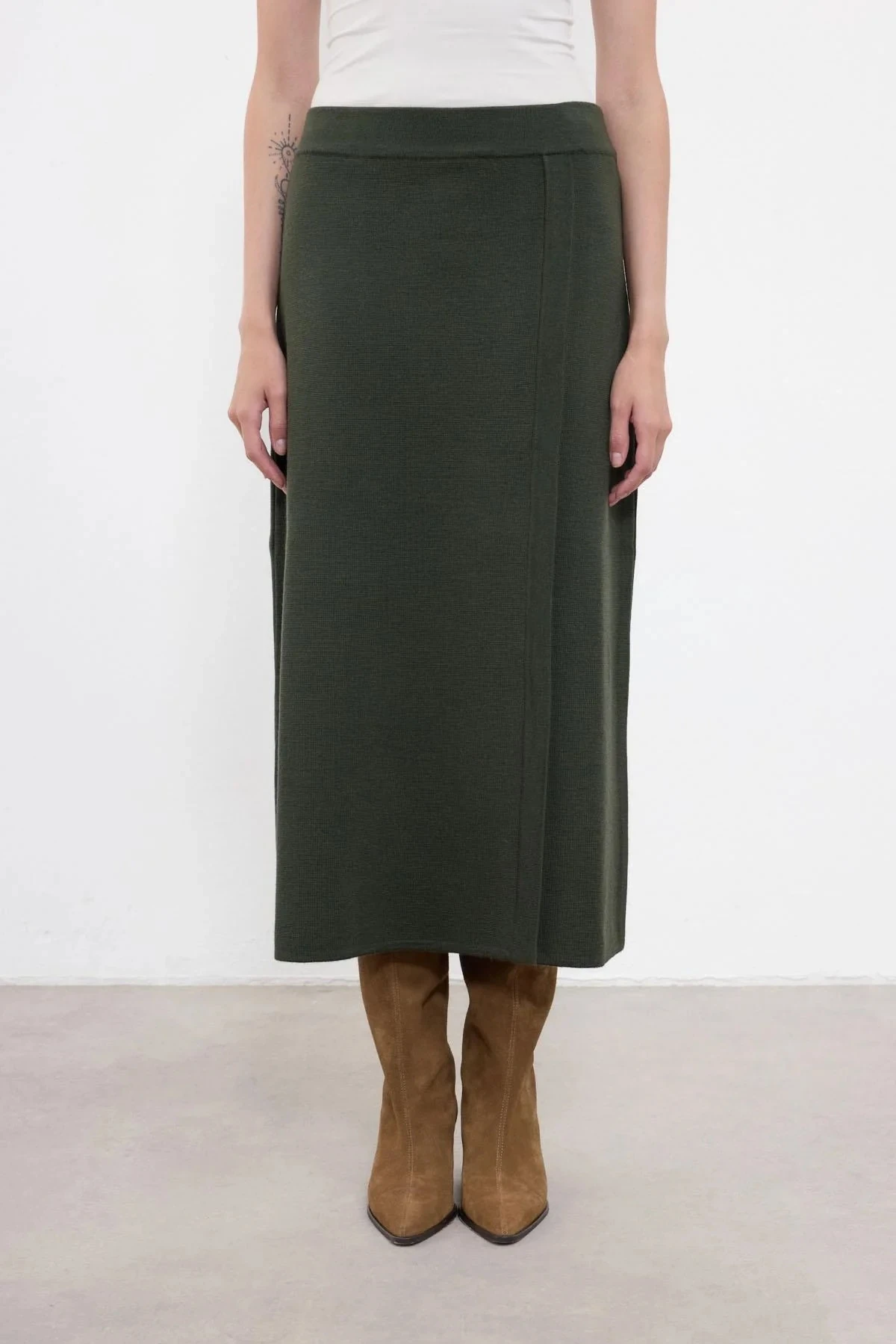 CLOCHE DAR TRİKO ETEK