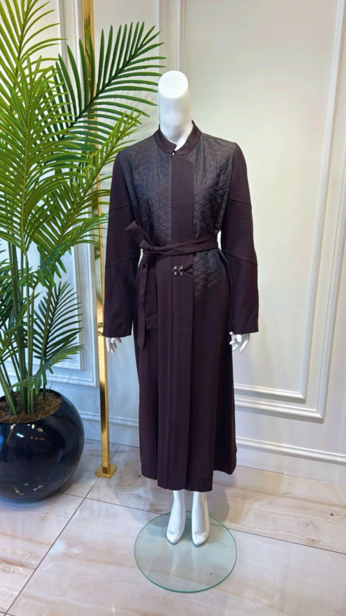 38527 Belden Bağlamalı Pardesü 