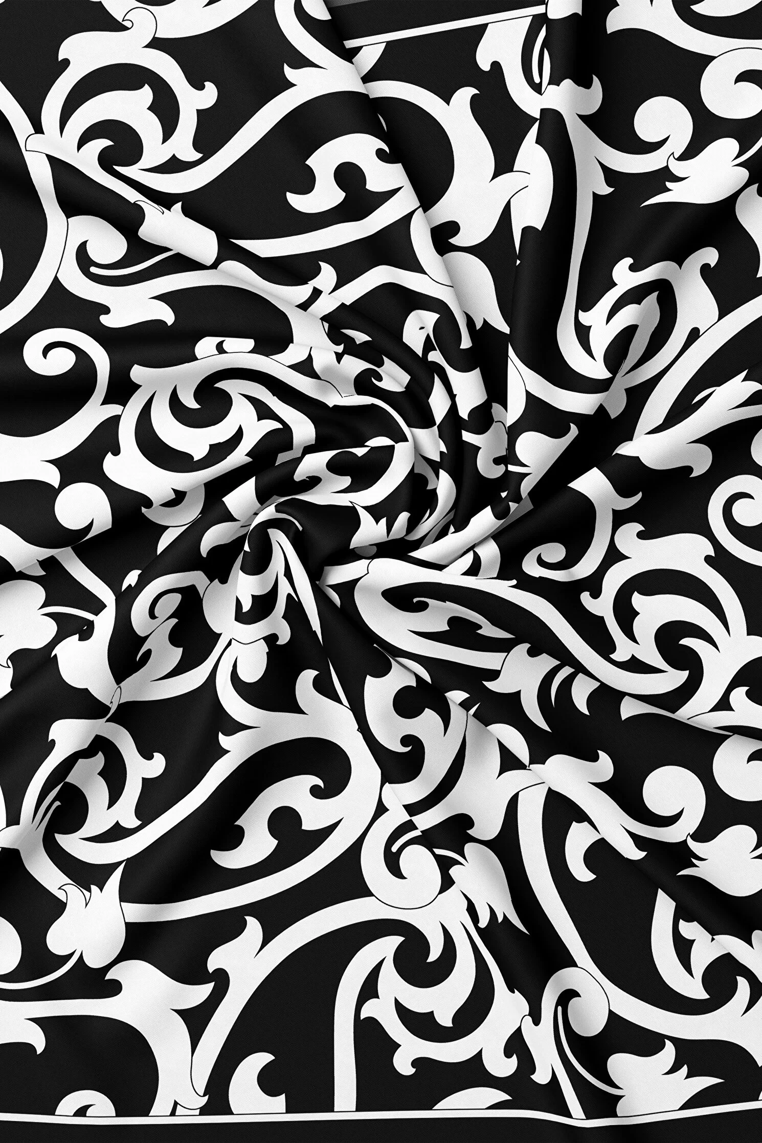 VAKKO DESENLİ TİVİL İPEK EŞARP