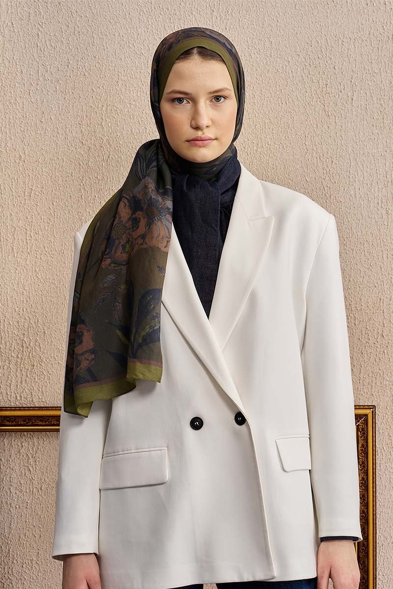 ED SCARF FLOŞ DESENLİ ŞAL