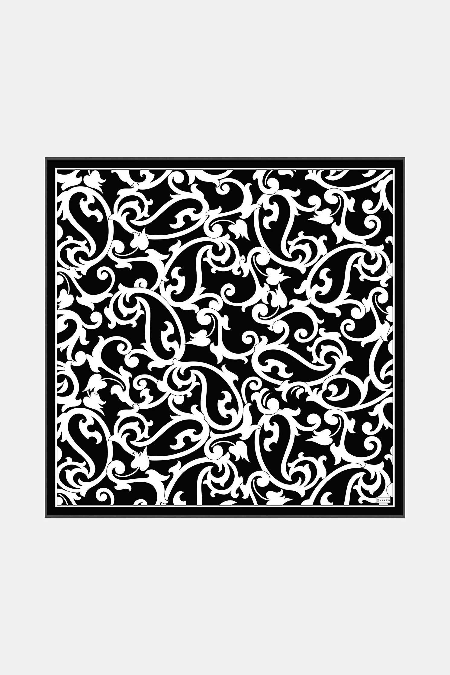 VAKKO DESENLİ TİVİL İPEK EŞARP