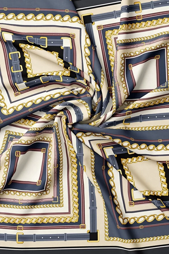 VAKKO YENİ SEZON DESENLİ İPEK EŞARP