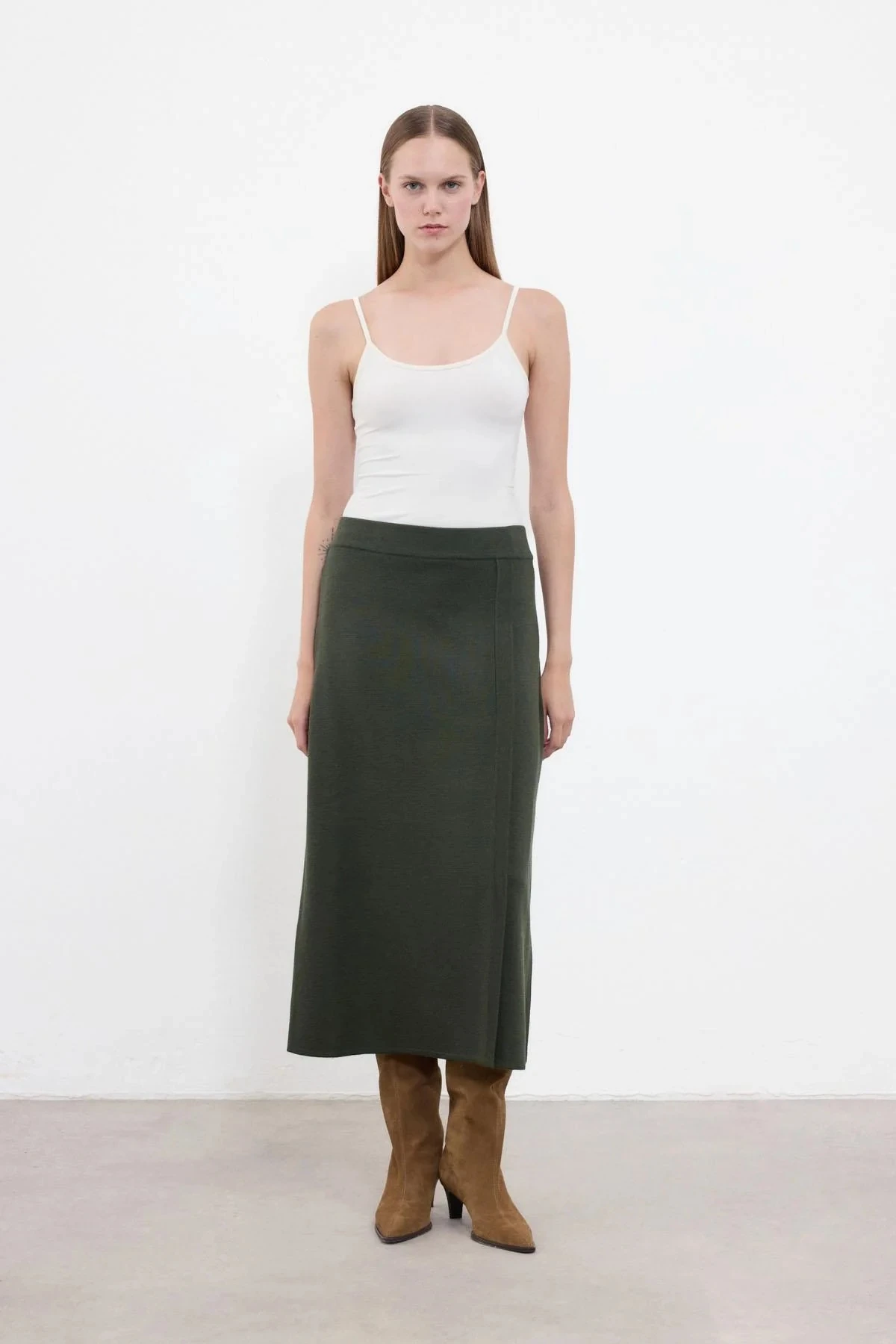 CLOCHE DAR TRİKO ETEK