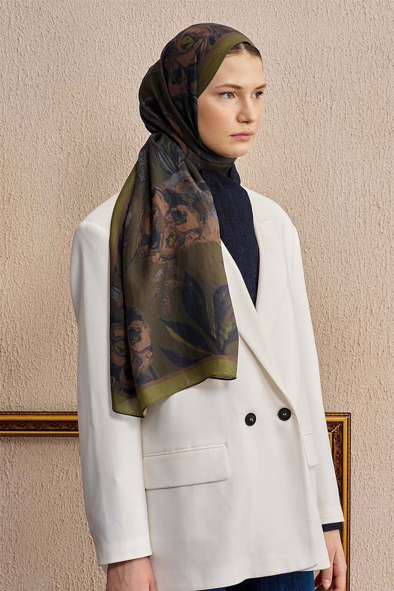 ED SCARF FLOŞ DESENLİ ŞAL