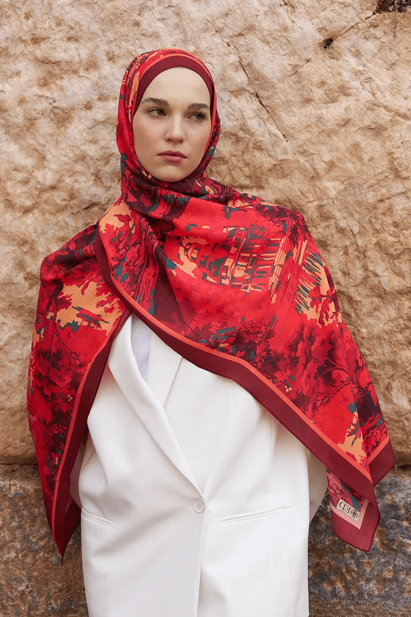 ED SCARF DESENLİ ŞAL