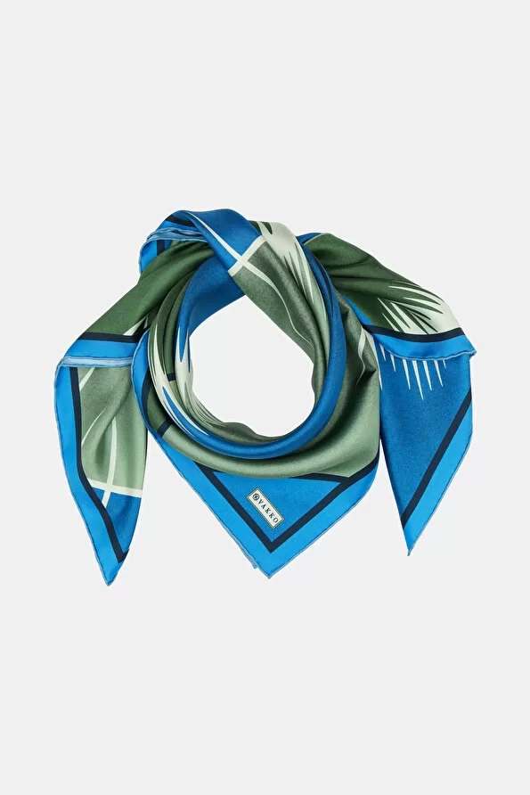 VAKKO DESENLİ SAF İPEK EŞARP