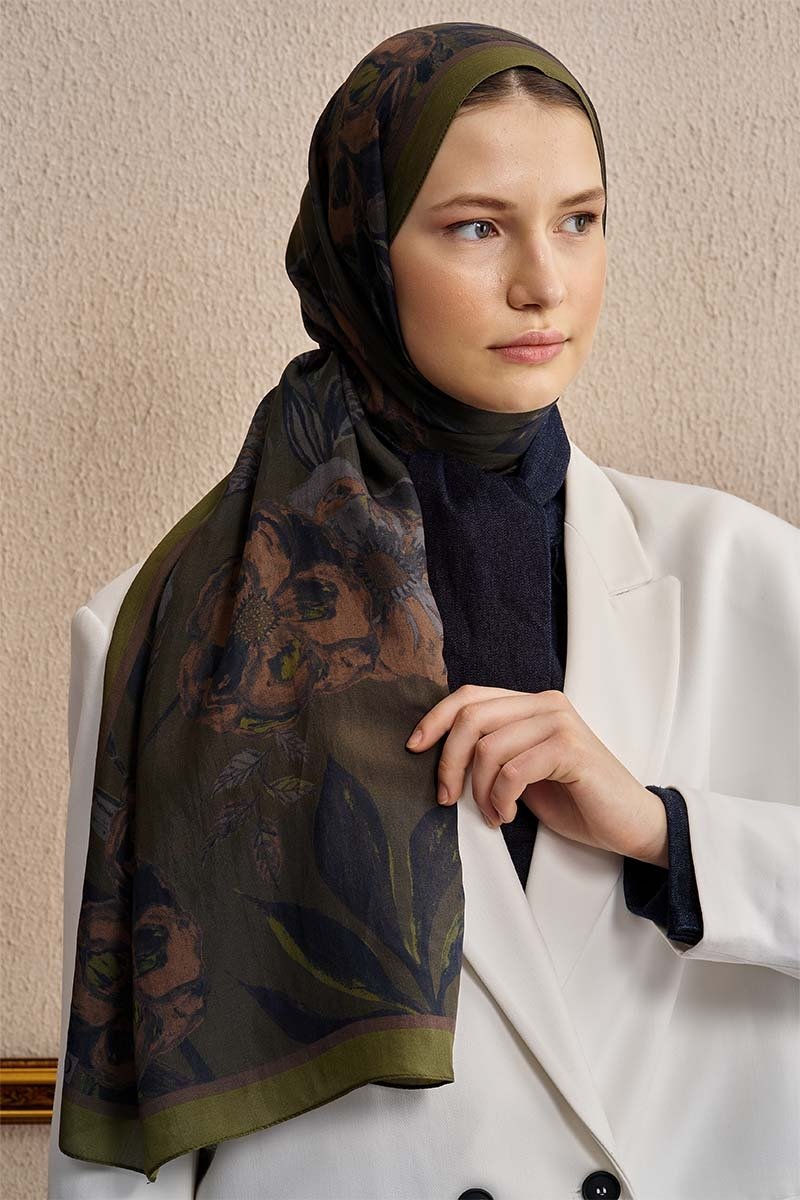 ED SCARF FLOŞ DESENLİ ŞAL