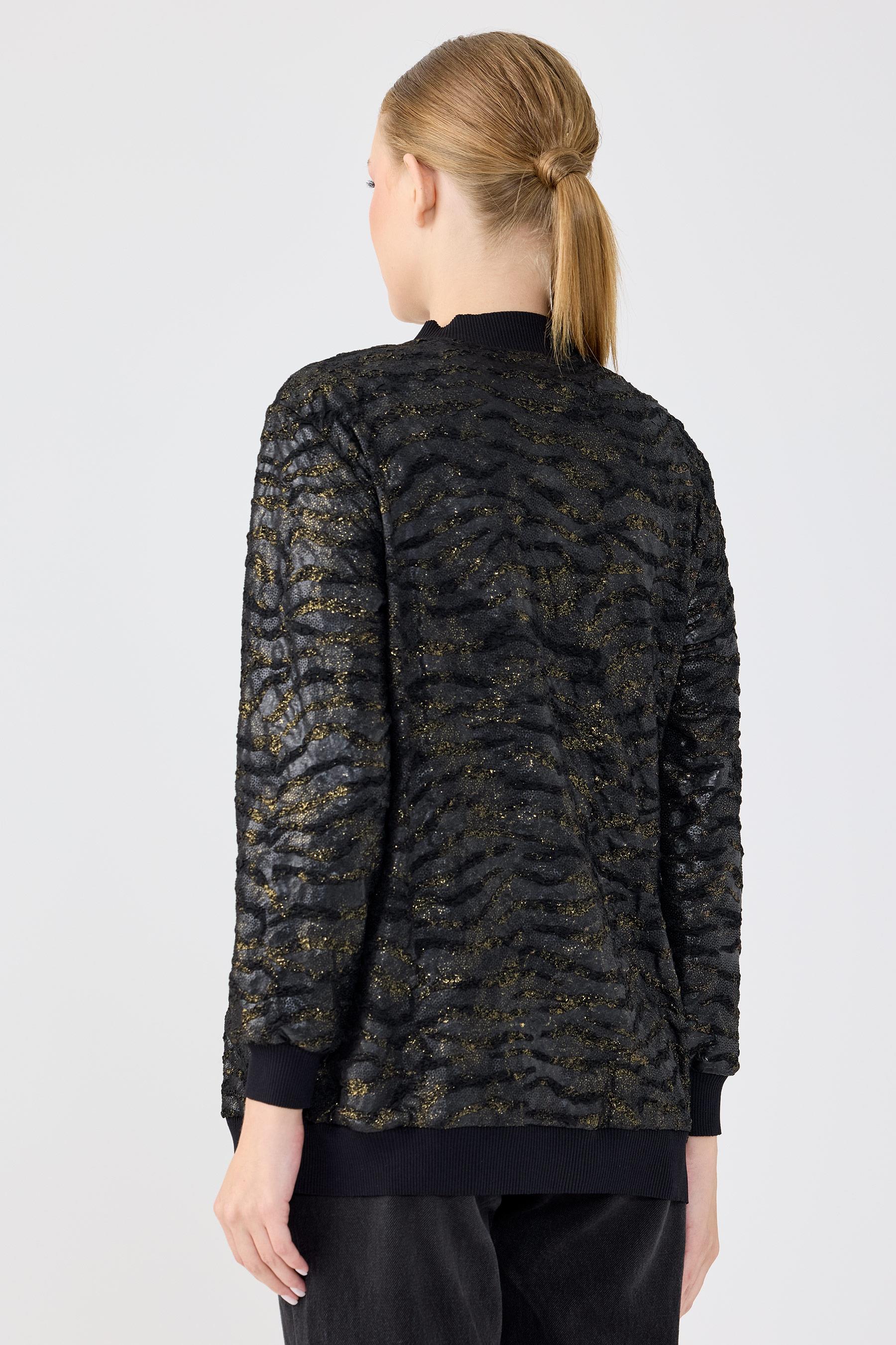 TIĞ TRİKO JAKAR KUMAŞLI TRİKO RİBANLI BOMBER KAP