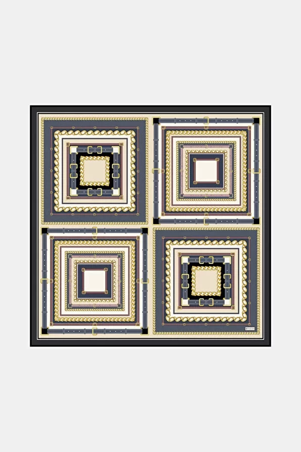 VAKKO YENİ SEZON DESENLİ İPEK EŞARP