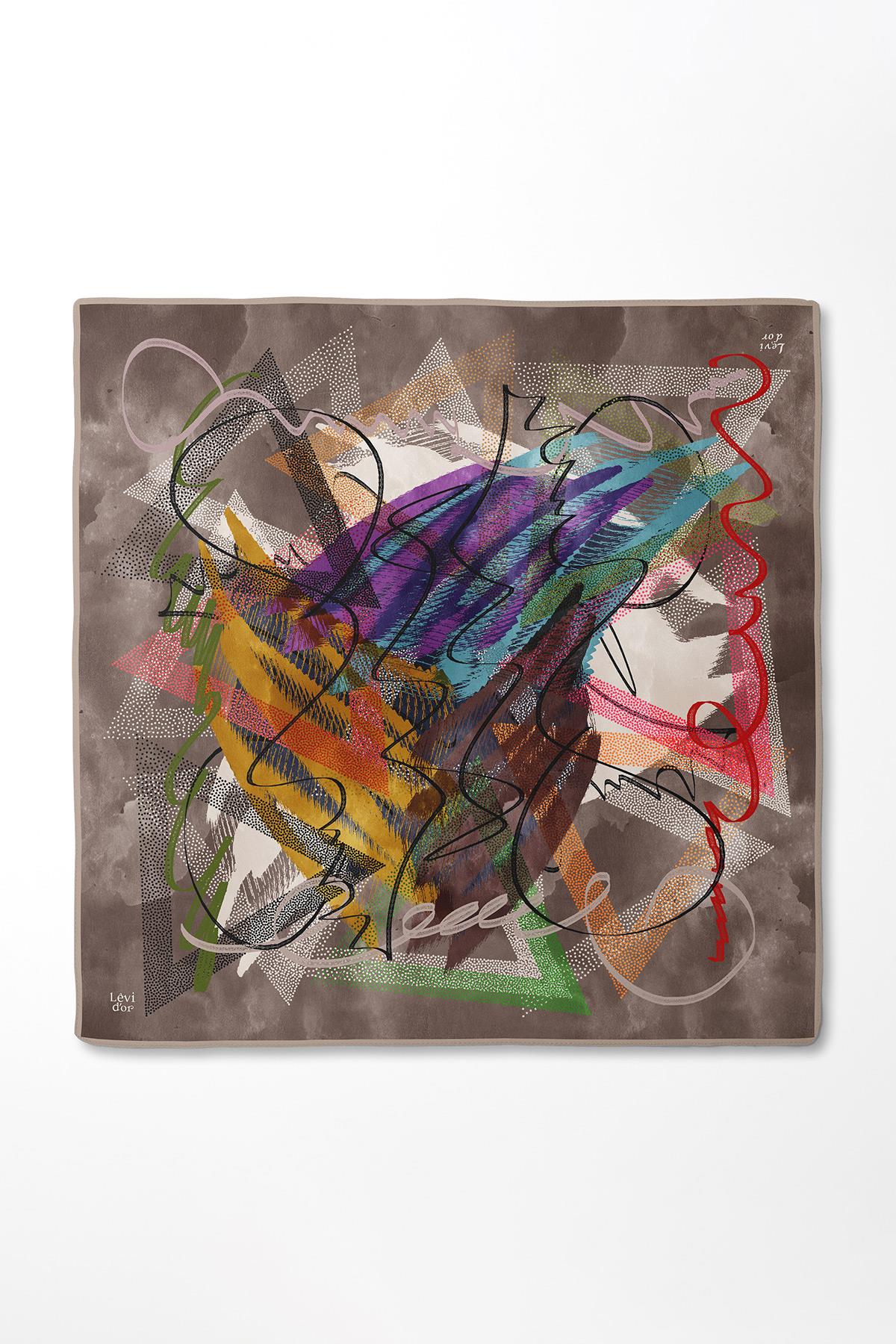 LEVİDOR TVİLL İPEK EŞARP