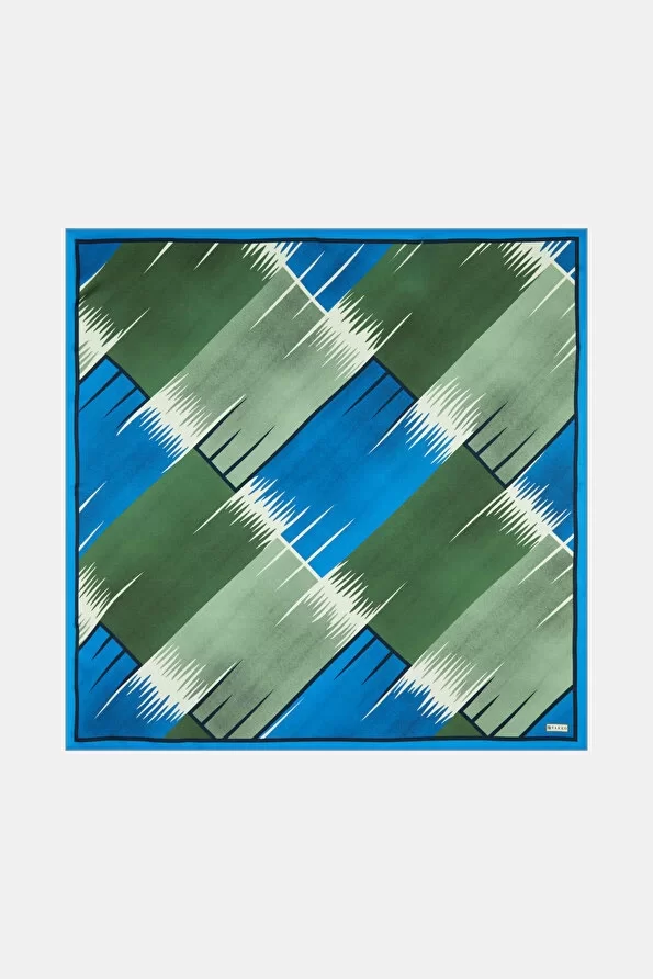 VAKKO DESENLİ SAF İPEK EŞARP