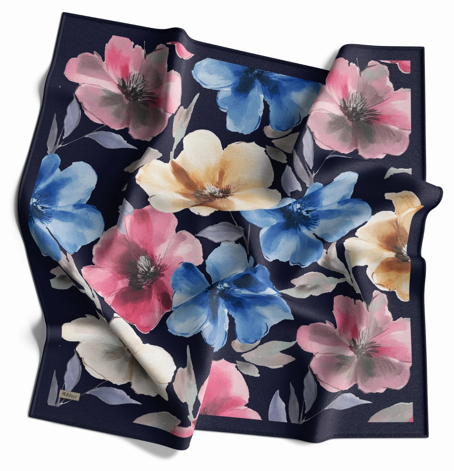 MAVİ İPEK RAYON EŞARP