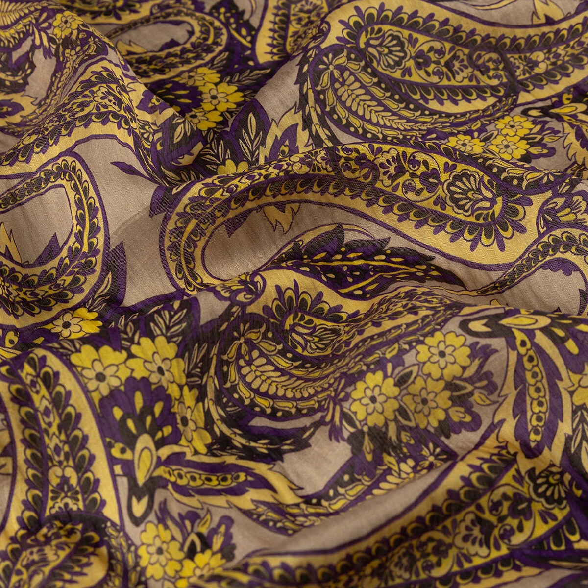 İPEKEVİ DESENLİ PAMUK İPEK EŞARP