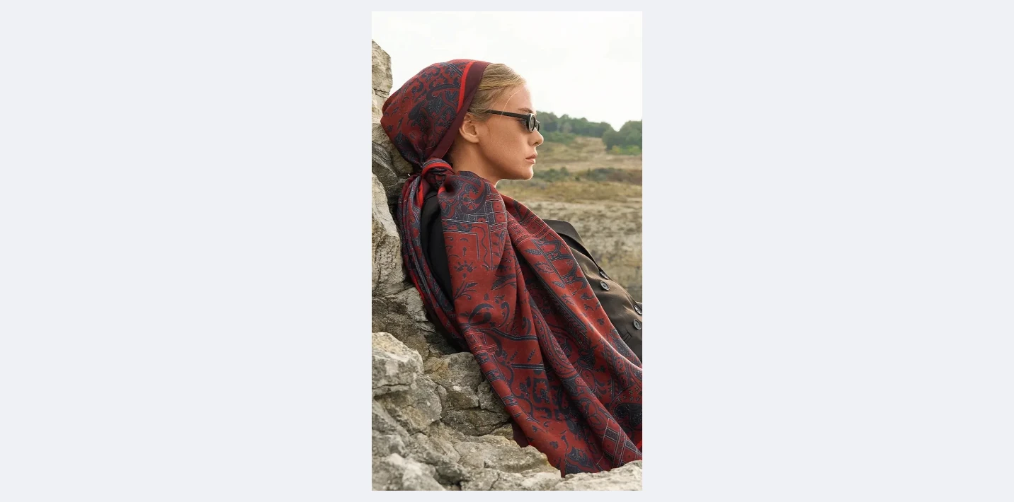 ED SCARF DESENLİ ŞAL