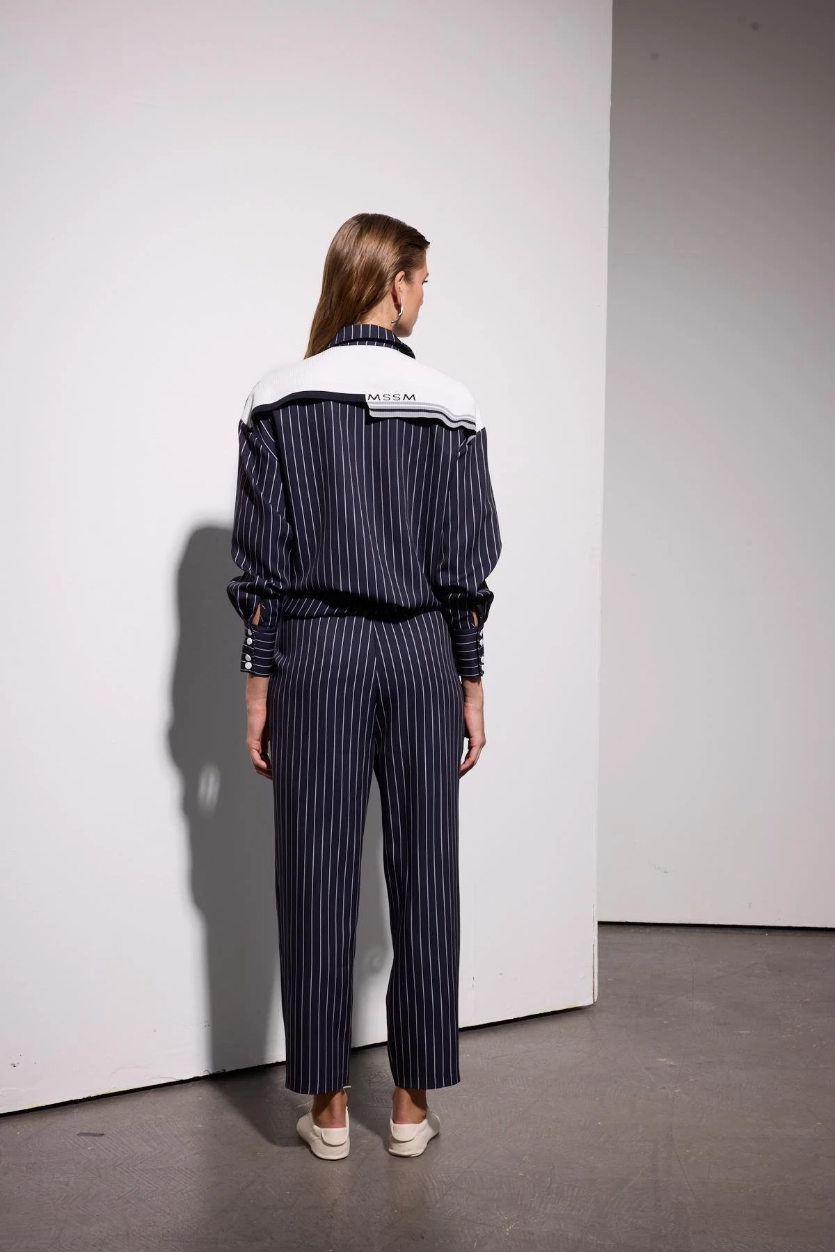 MSSM TRİKO GARNİ ÇİZGİLİ LACİVERT TAKIM