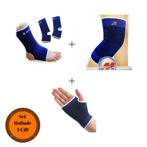 Sporcu El + Ayak + Dizlik Set