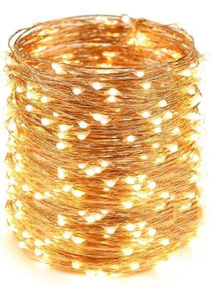 2 Adet 10 Metre Pilli Peri Led, Dekor Işık (Günışığı)