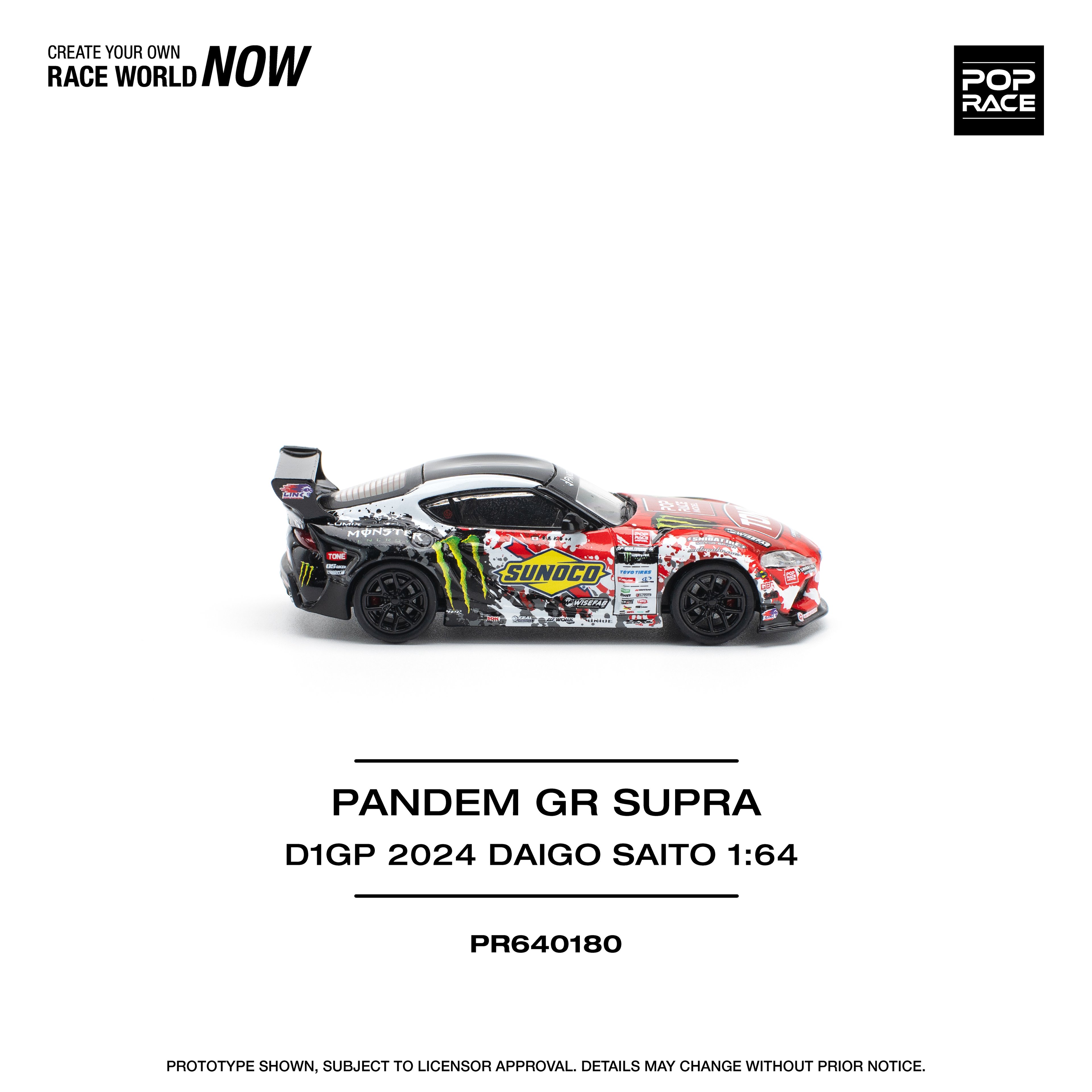 Pop Race Nissan Pandem Toyota GR Supra D1GP 2024 Daigo Saito