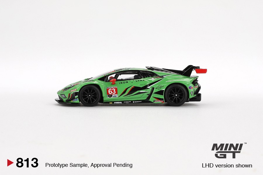 Mini GT Lamborghini Huracán GT3 EVO2 #63 2023 IMSA Daytona 24 Hrs Iron Lynx