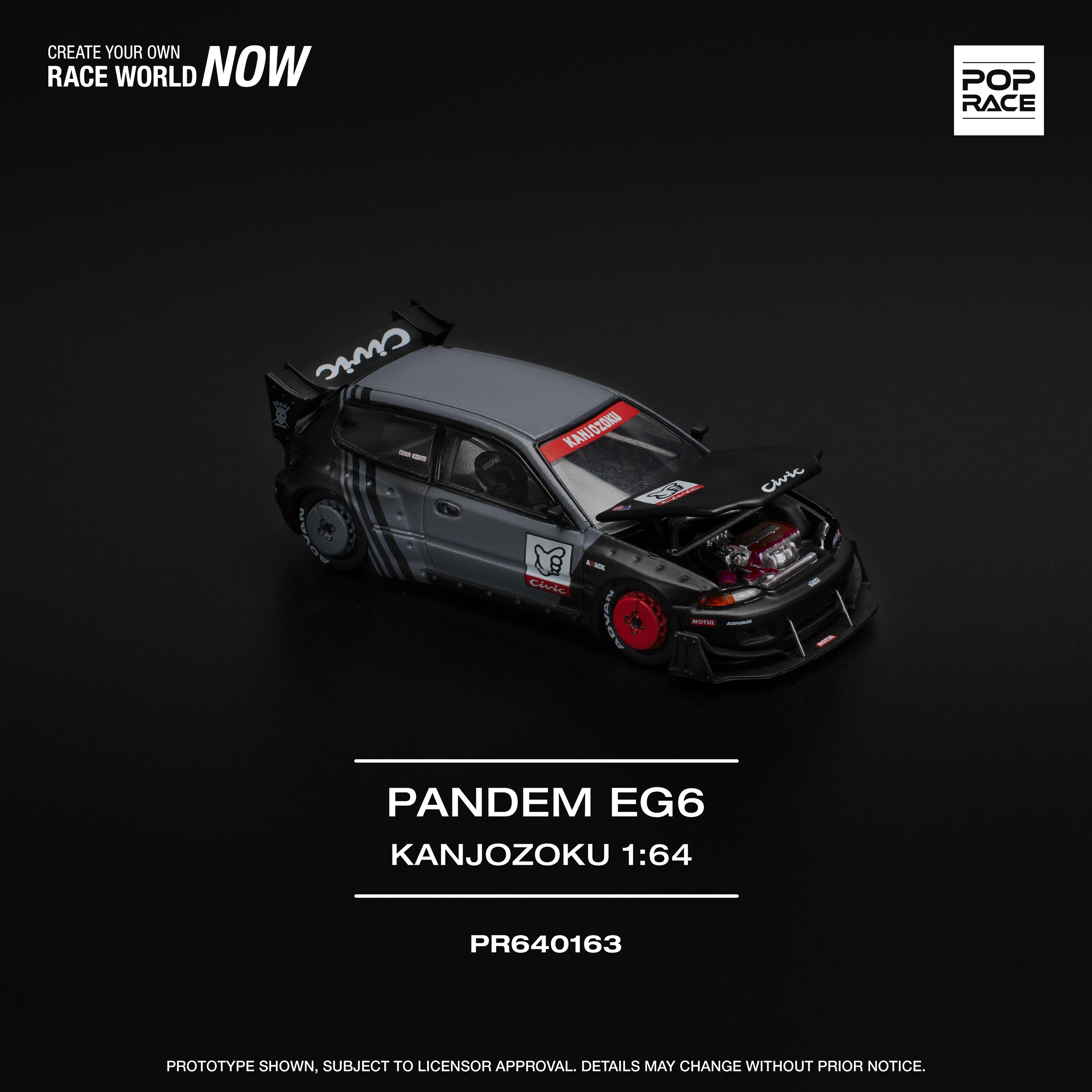 Pop Race Honda Civic EG6 Pandem "KANJOZOKU"