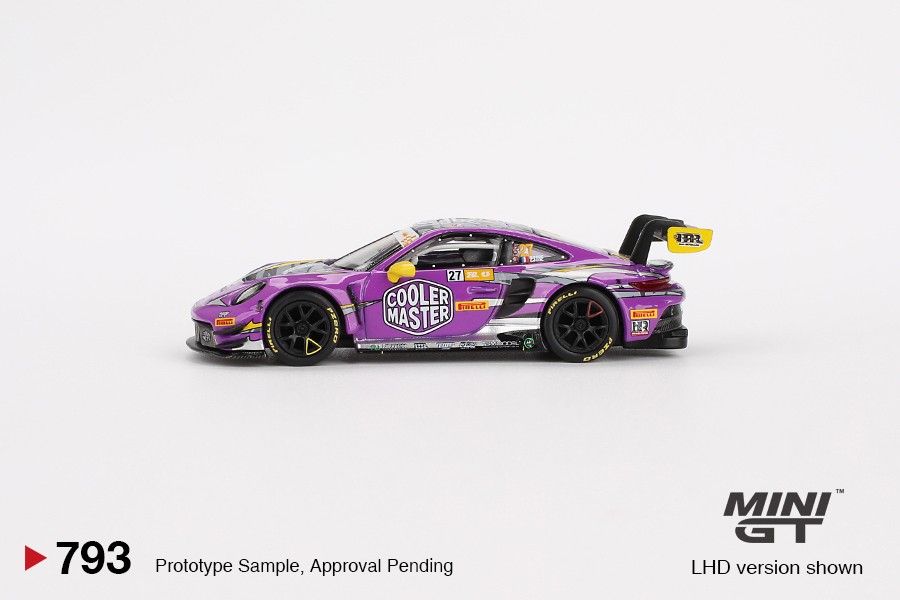 Mini GT Porsche 911 GT3 R #27 2023 FIA GT World Cup 70th Macau Grand Prix HubAuto Racing